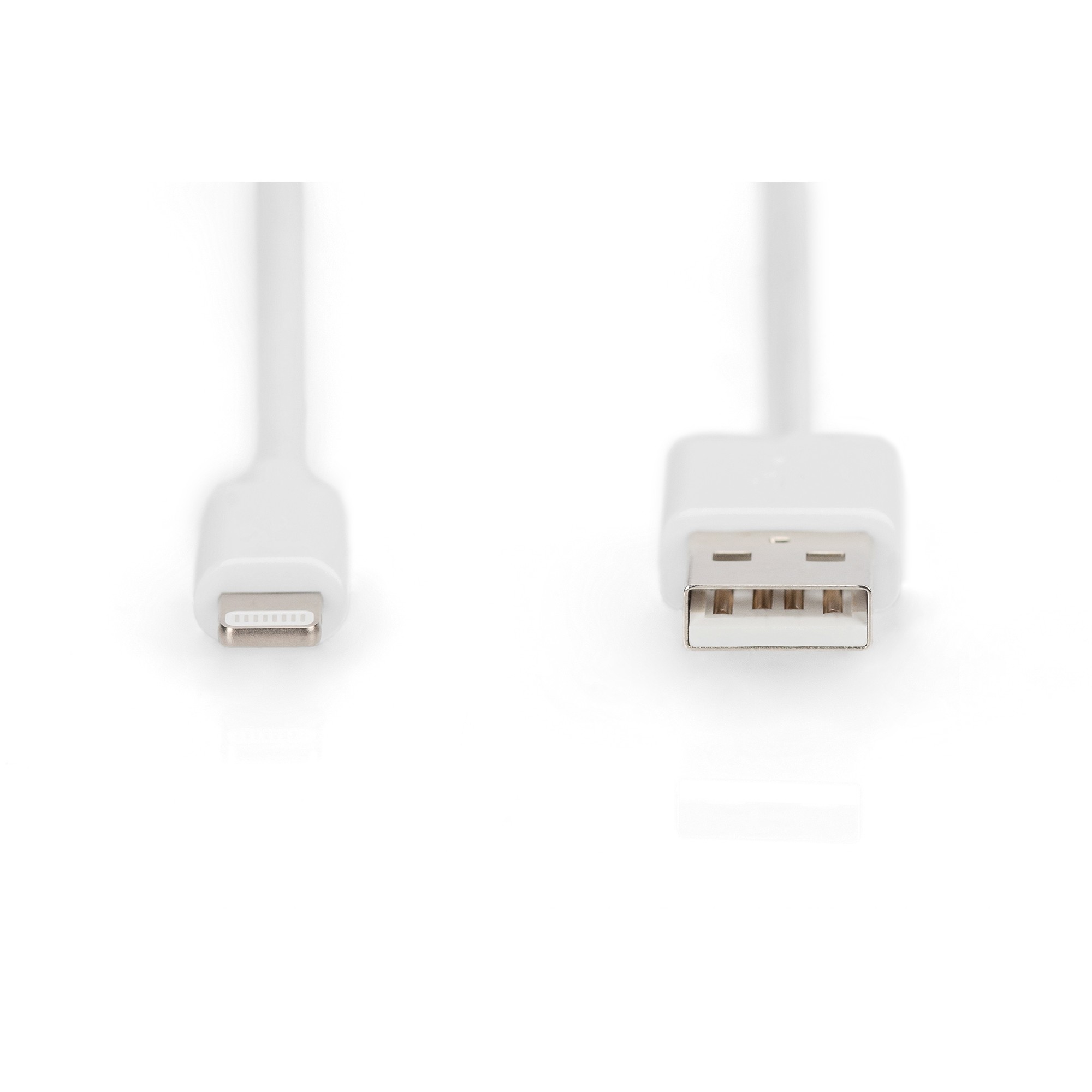 DIGITUS USB-A to lightning MFI C89 2m Data and charging cable white 5V 2,4A