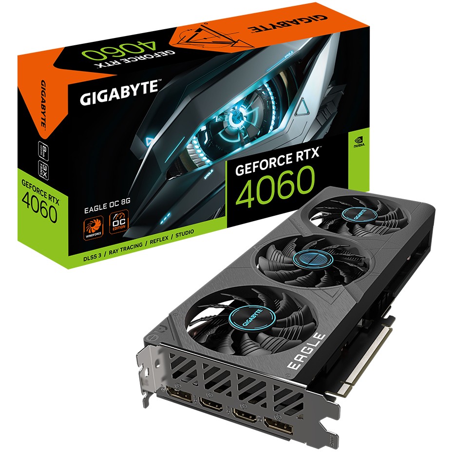 Gigabyte EAGLE GeForce RTX 4060 OC 8G - GV-N4060EAGLE OC-8GD