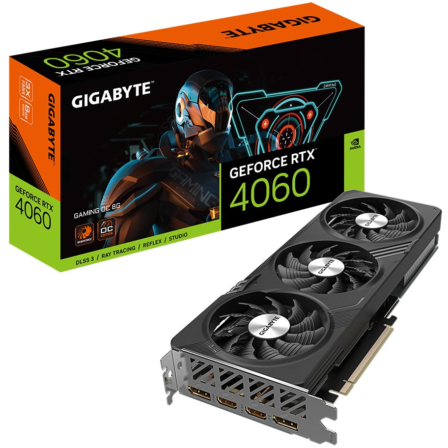 Gigabyte GAMING GeForce RTXÂ­Â­ 4060 OC 8G - GV-N4060GAMING OC-8GD