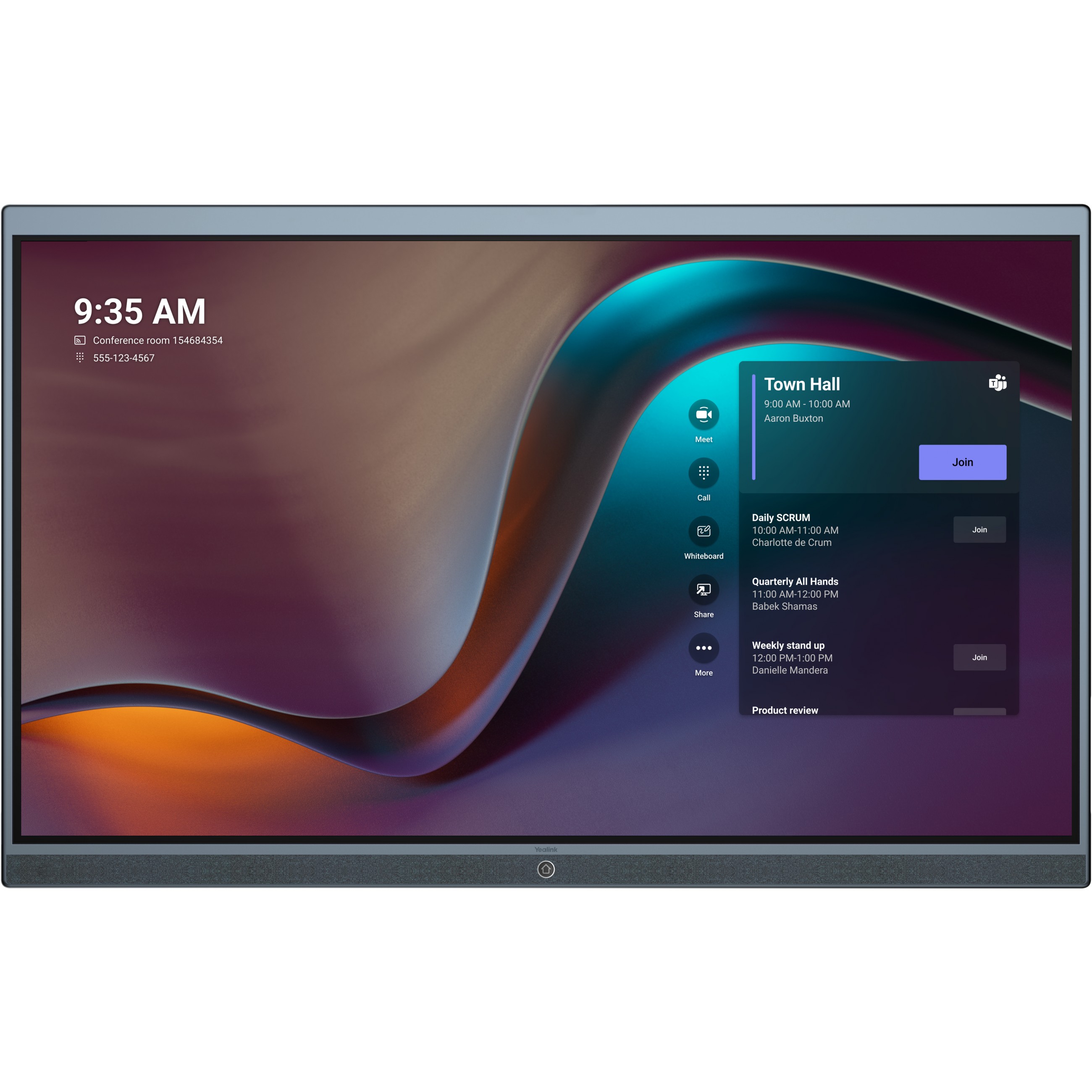 YEALINK MeetingBoard65 ETV65 Extended Touchscreen weiß