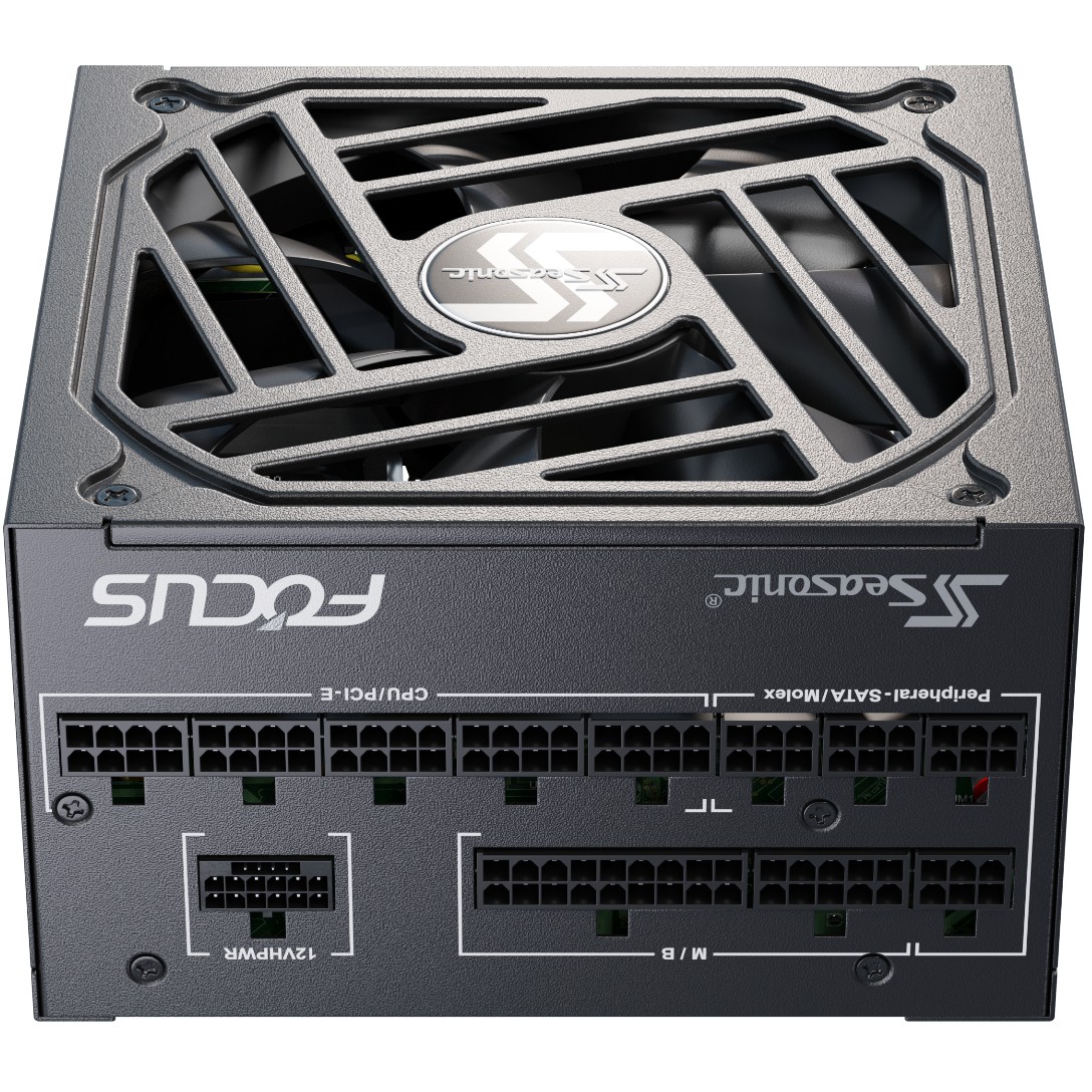 SEASONIC FOCUS GX-1000 ATX3.0 (schwarz, 1x 12VHPWR, 3x PCIe, Kabel-Management, 1000 Watt)