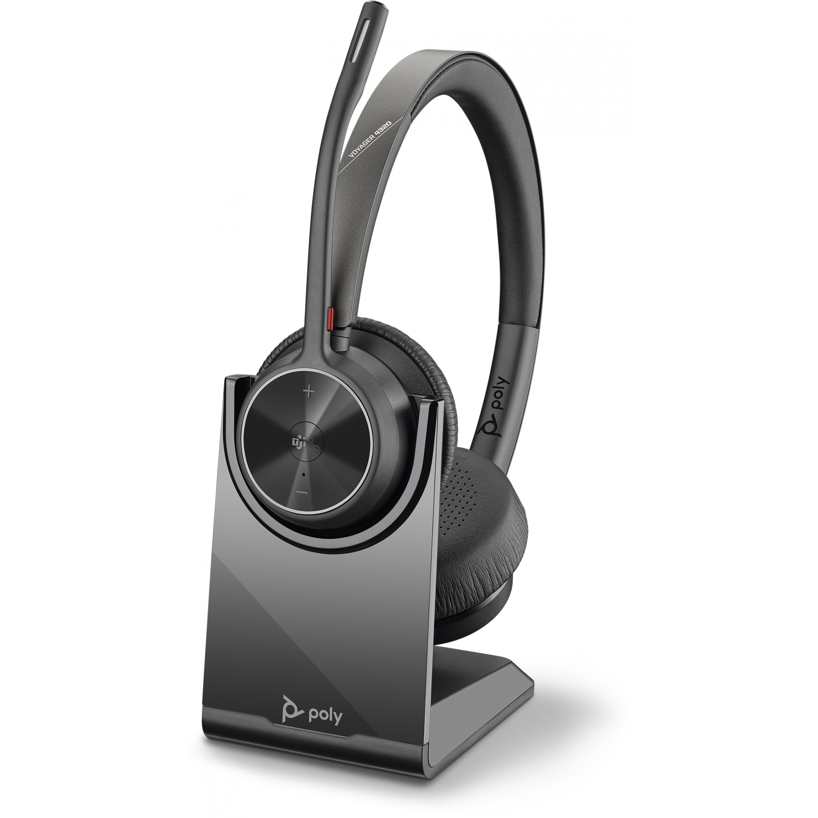 POLY BT Headset Voyager 4320 UC Stereo USB-C Teams mit Stand