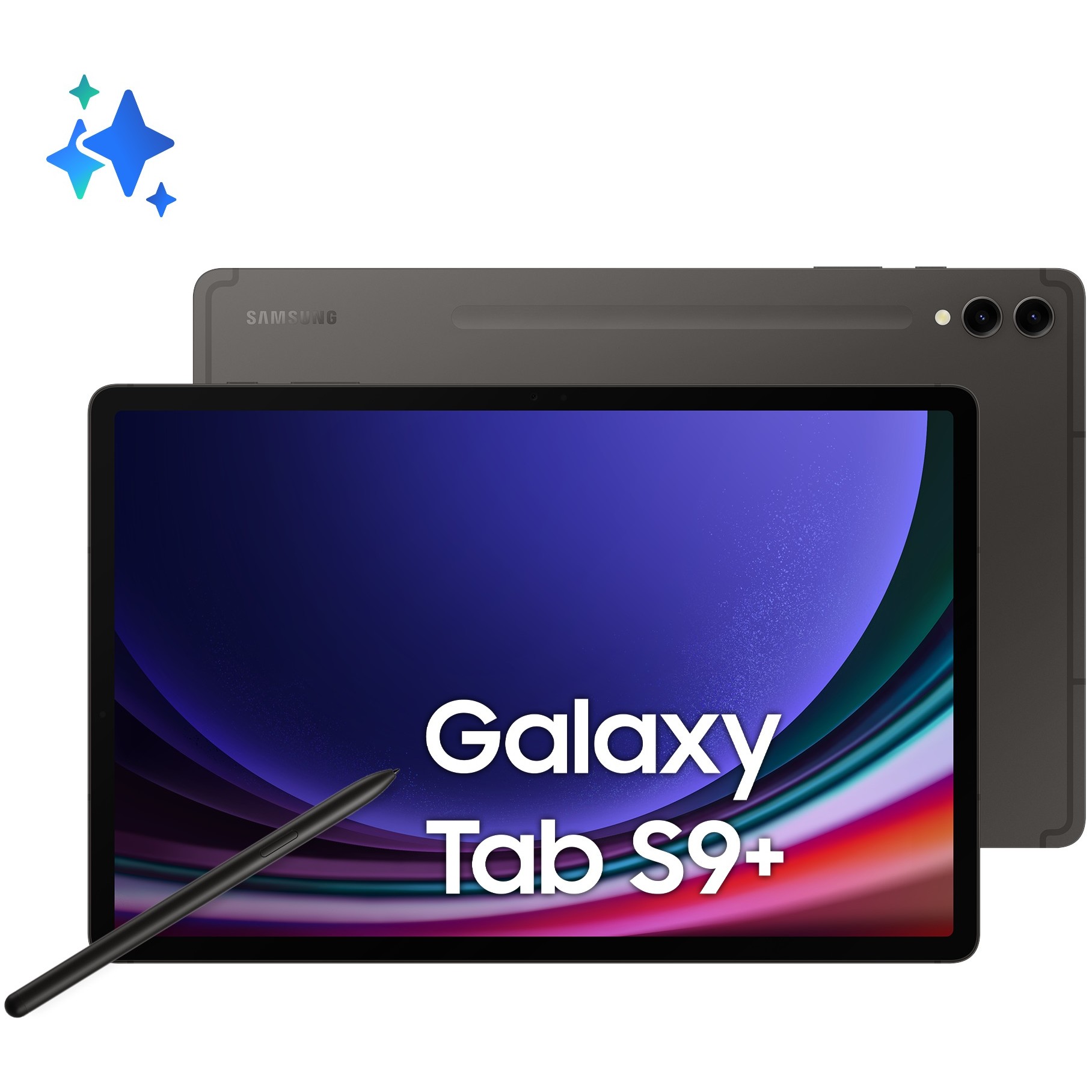 SAMSUNG Galaxy Tab S9+ WiFi graphite 31,5cm (12,4\") Snapdragon 8 Gen 2 12GB 512GB Android