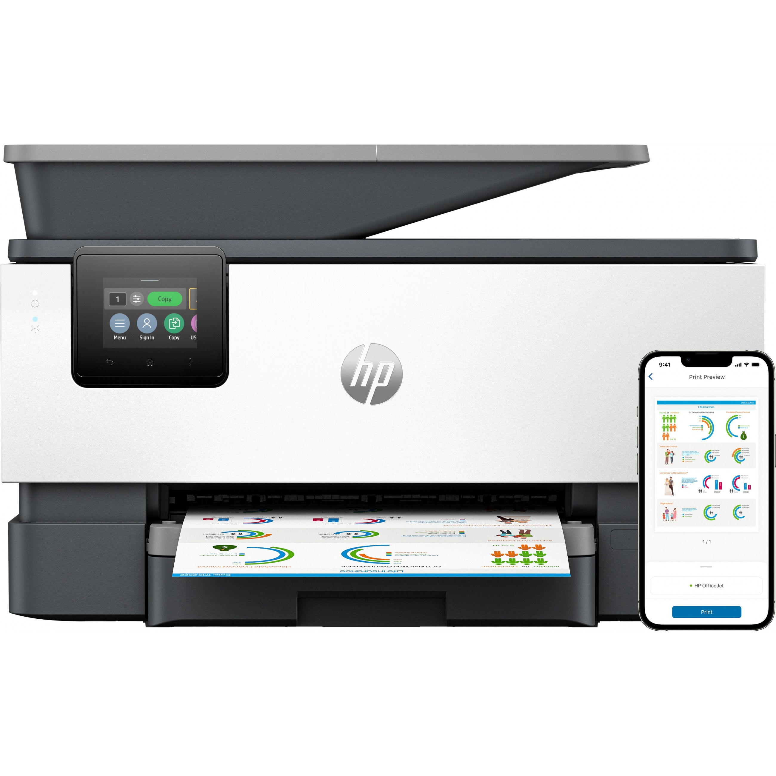 HP 4V2N0B#629, Multifunktionsdrucker, HP OfficeJet Pro  (BILD1)