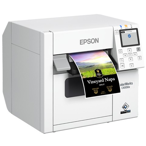 Epson C31CK03102BK, Drucker, Epson CW-C4000e (bk) label  (BILD3)