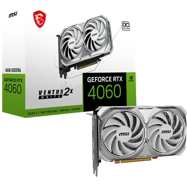 MSI VENTUS GeForce RTX 4060 2X WHITE 8G OC - V516-030R