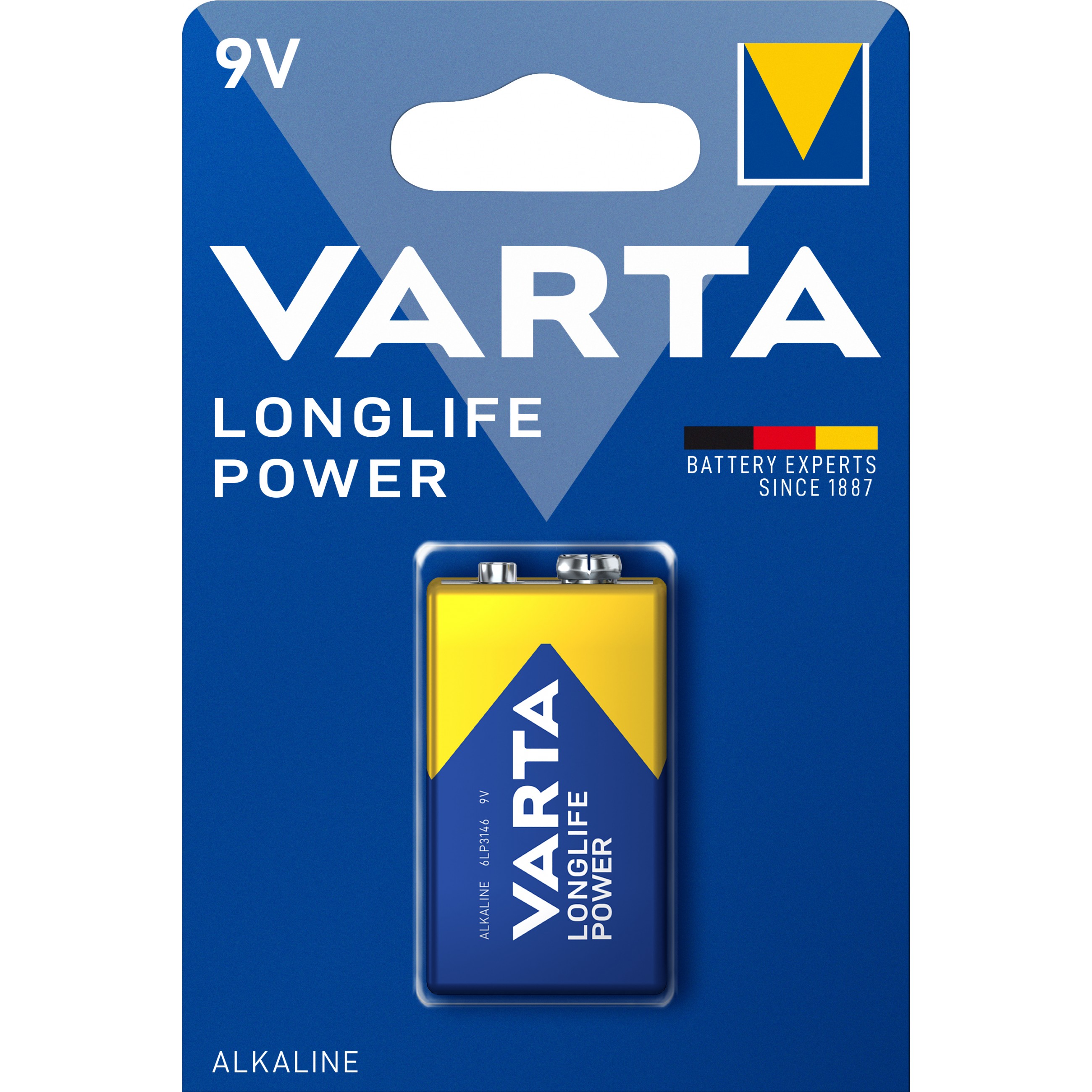 VARTA 9V Blockbatterie 4922 HIGH ENERGY Original