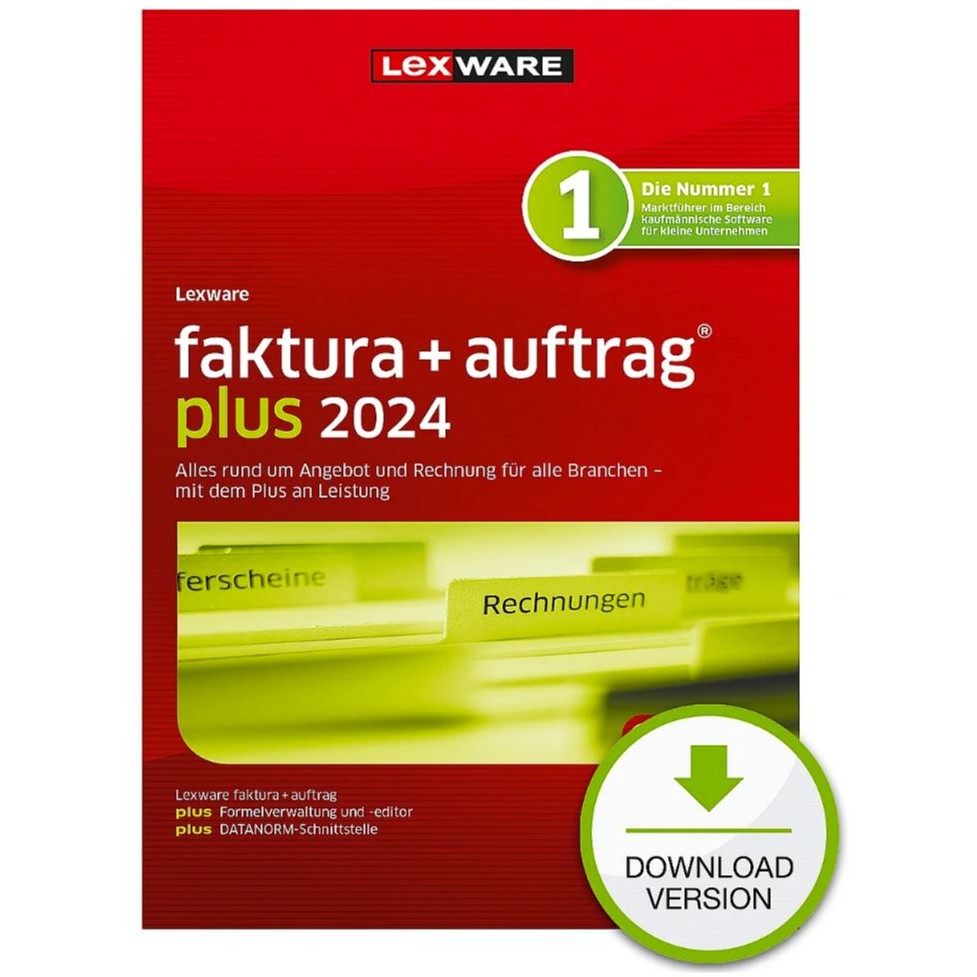 Lexware Faktura+Auftrag Plus 2024 - 1 Devise. ABO - ESD -DownloadESD - 08859-2036