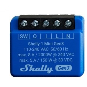 Shelly 1 Mini Gen3 electrical switch - Shelly_1_Mini_G3