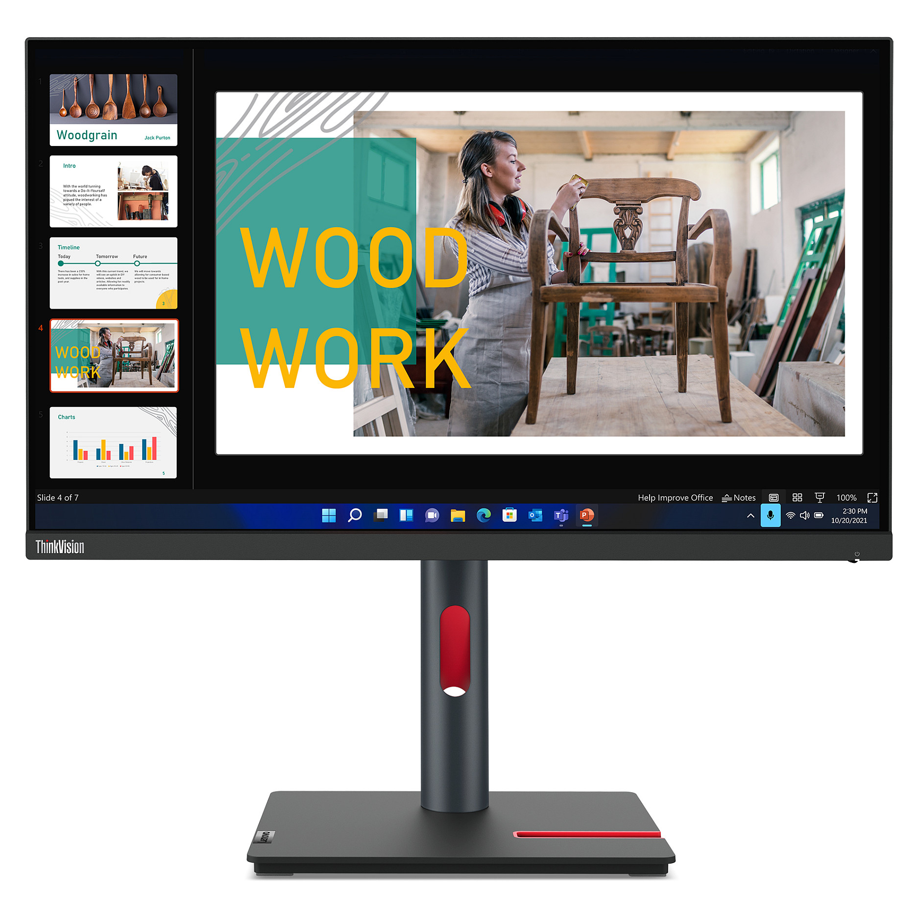 Lenovo ThinkVision P24q-30 computer monitor 60.5 cm (23.8") 2560 x