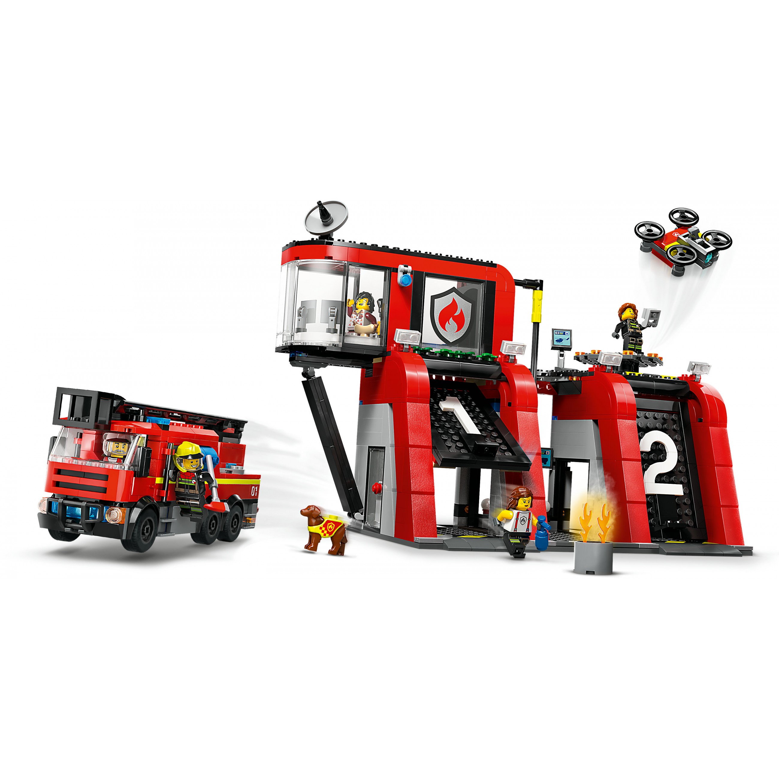 LEGO 60414, Spielzeug, LEGO Fire Station with Fire Truck 60414 (BILD5)