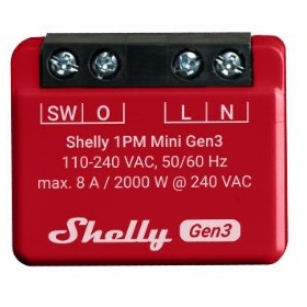 Shelly Shelly_Plus_1PM_Mini_G3, Smart Home Relais, 1PM  (BILD1)