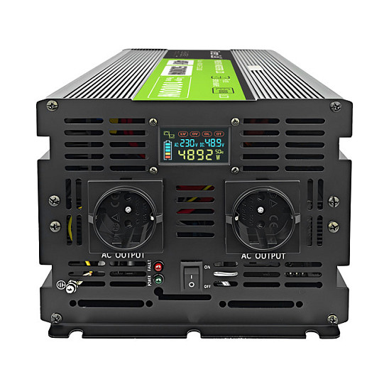 Green Cell KFZ Spannungswandler Power Inverter 48V > 230V 5000W/10000W Display