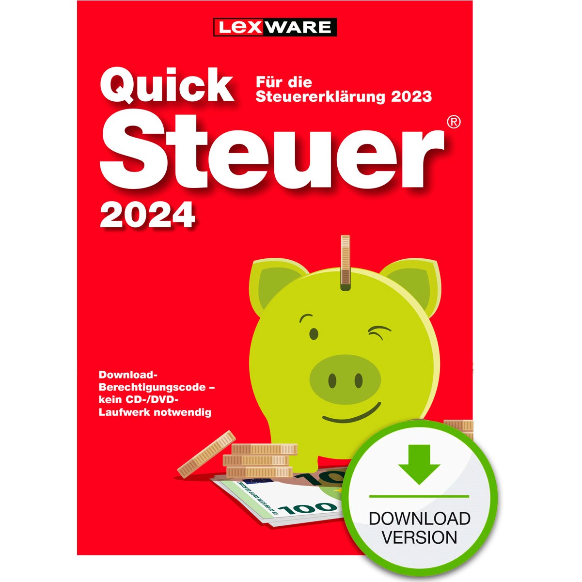 Lexware Quicksteuer 2024 - 1 Device. 1 Year - ESD-DownloadESD