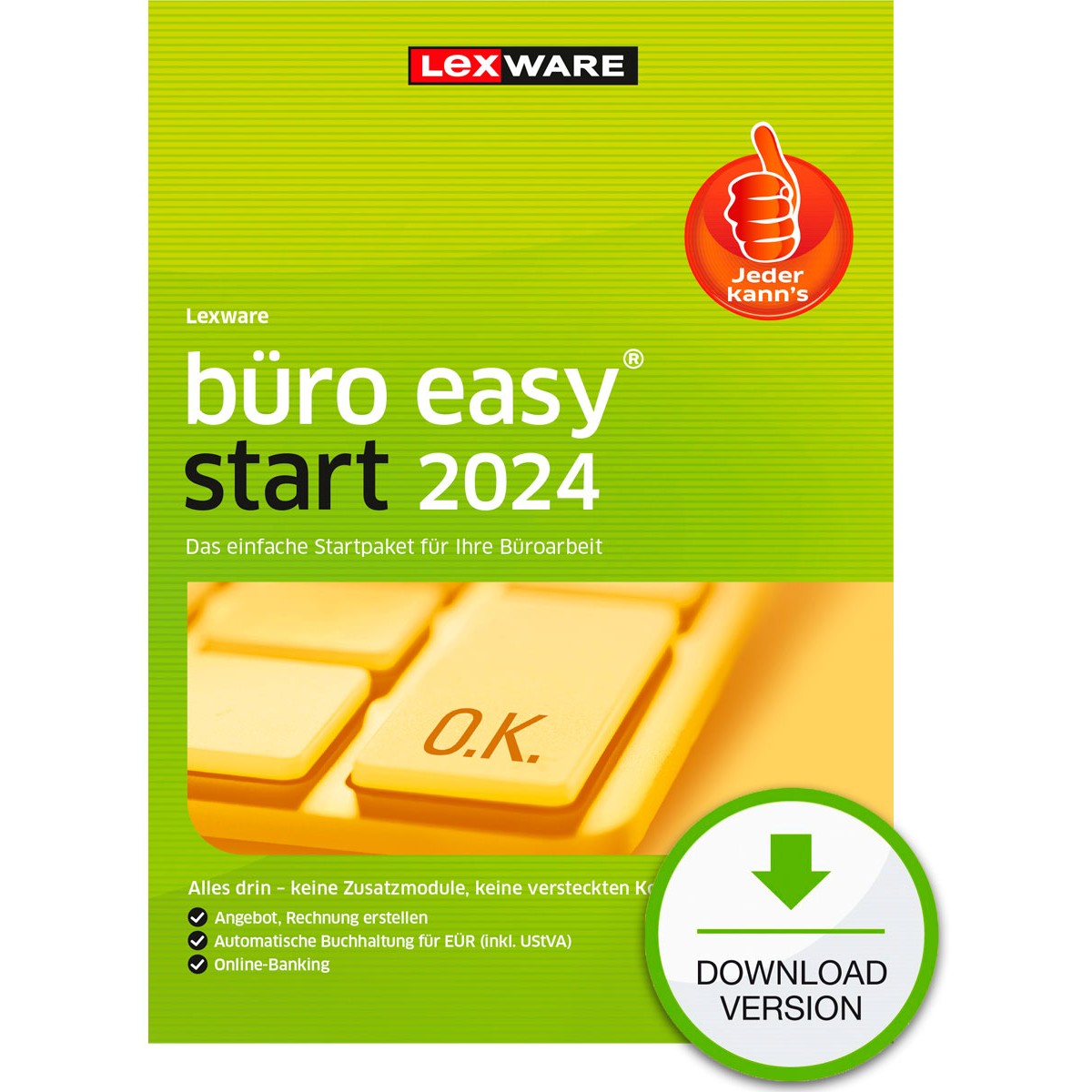 Lexware Büro Easy Start 2024 - 1 Device. 1 Year - ESD-DownloadESD