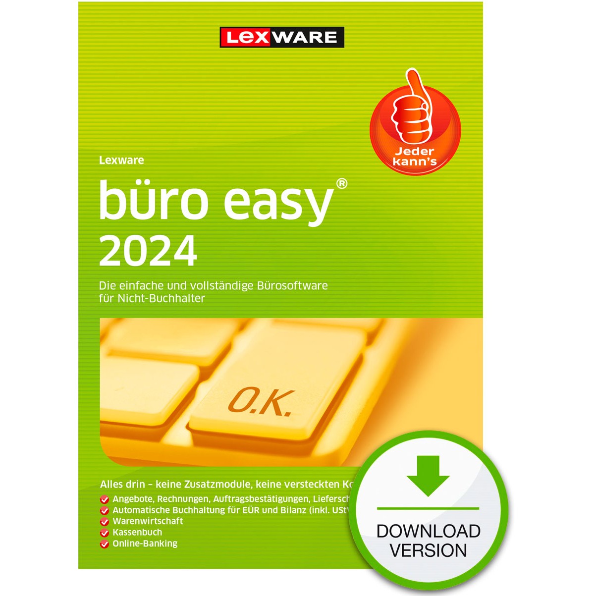 Lexware 00897-2031, ESD-Lizenzen, Lexware Büro Easy - 1  (BILD1)