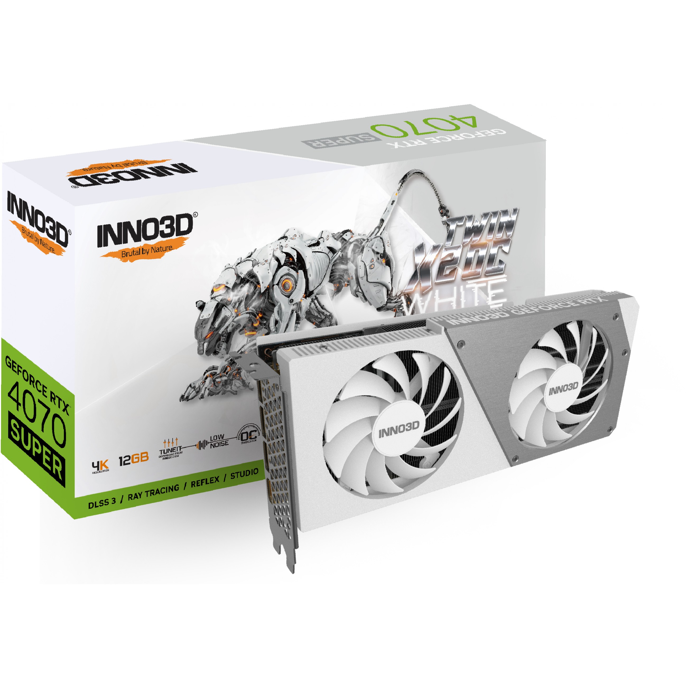 INNO3D GeForce RTX 4070 SUPER Twin X2 OC WHITE 12GB