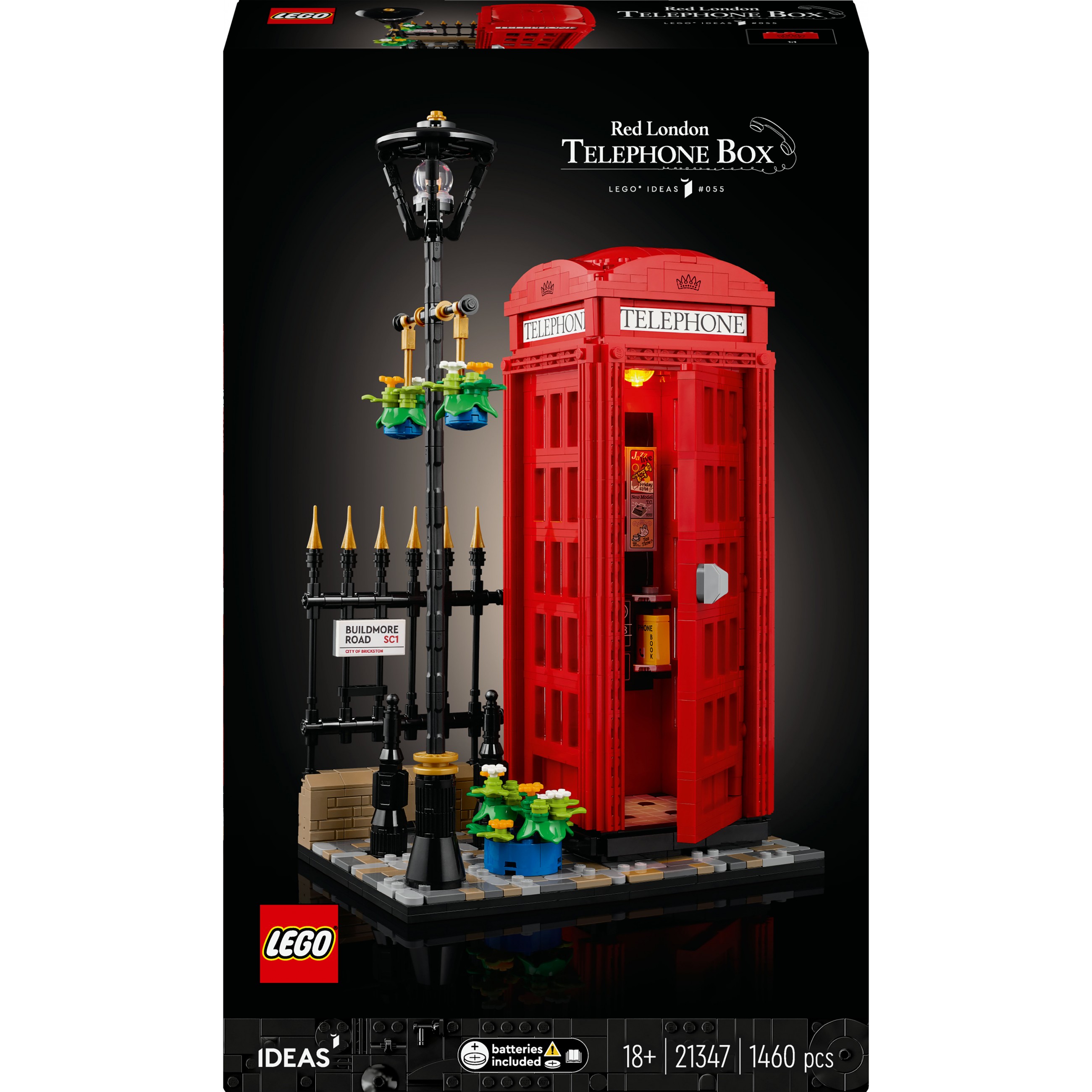 LEGO Ideas Red London Telephone Box 21347