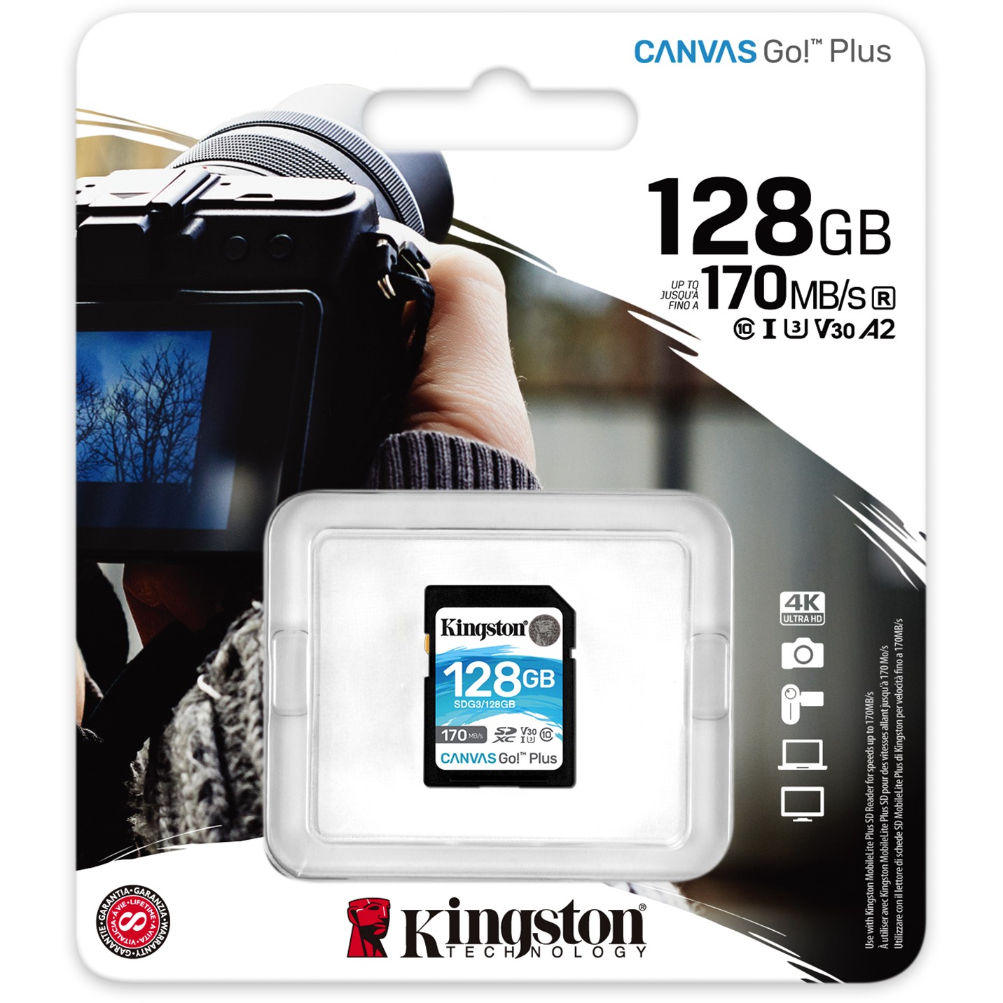 Kingston SDG3/128GB, SD-Karten, Kingston Technology Go!  (BILD3)