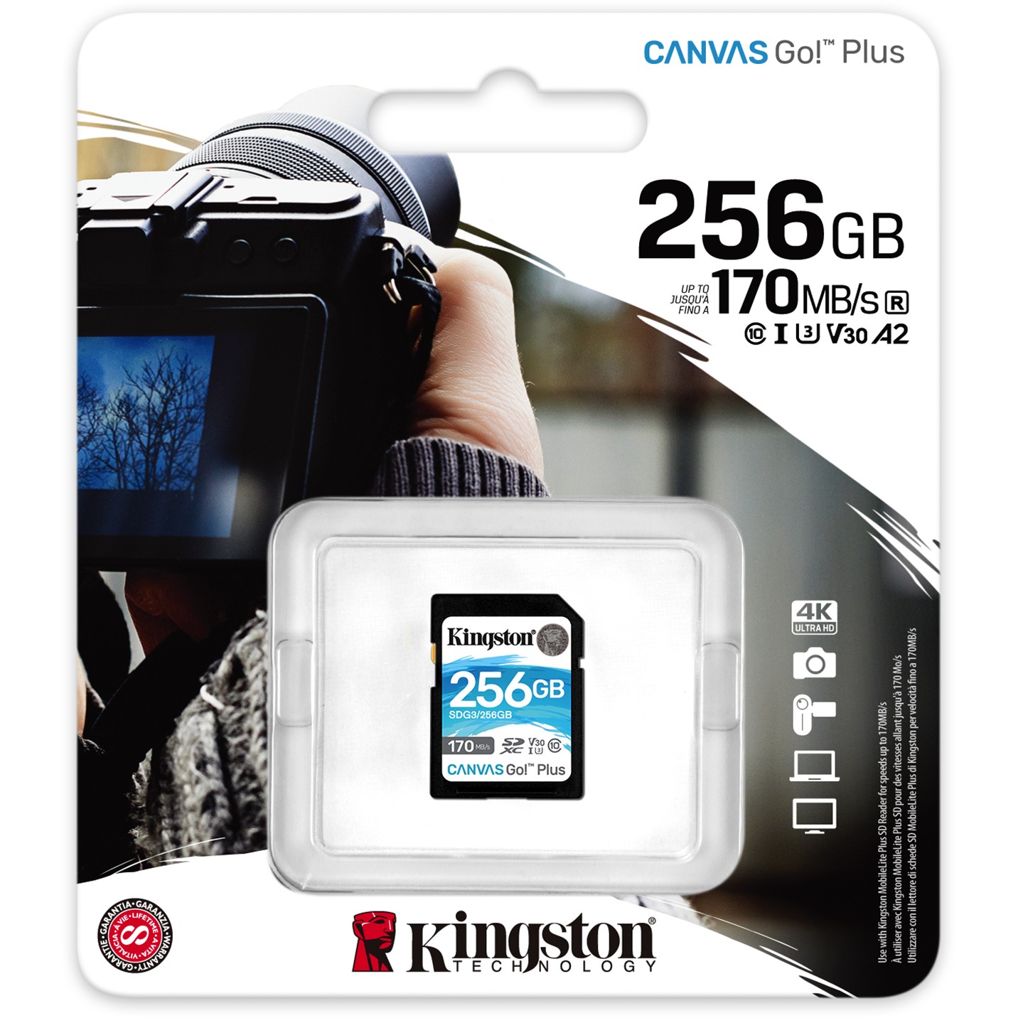 Kingston SDG3/256GB, SD-Karten, Kingston Technology Go!  (BILD3)
