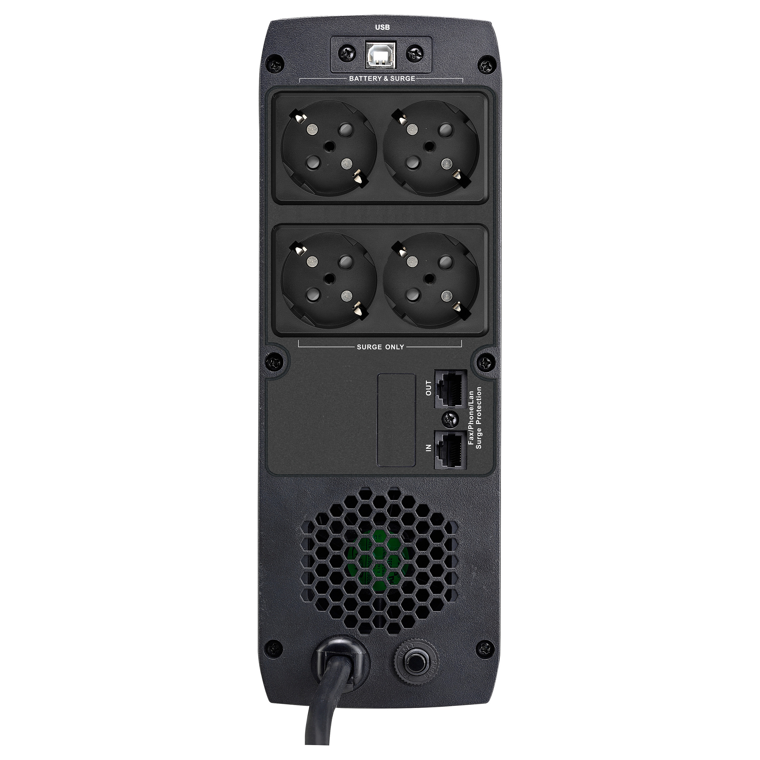 FSP ST 850 Tower 850VA 510W RJ45 Ausgang 4 Schuko