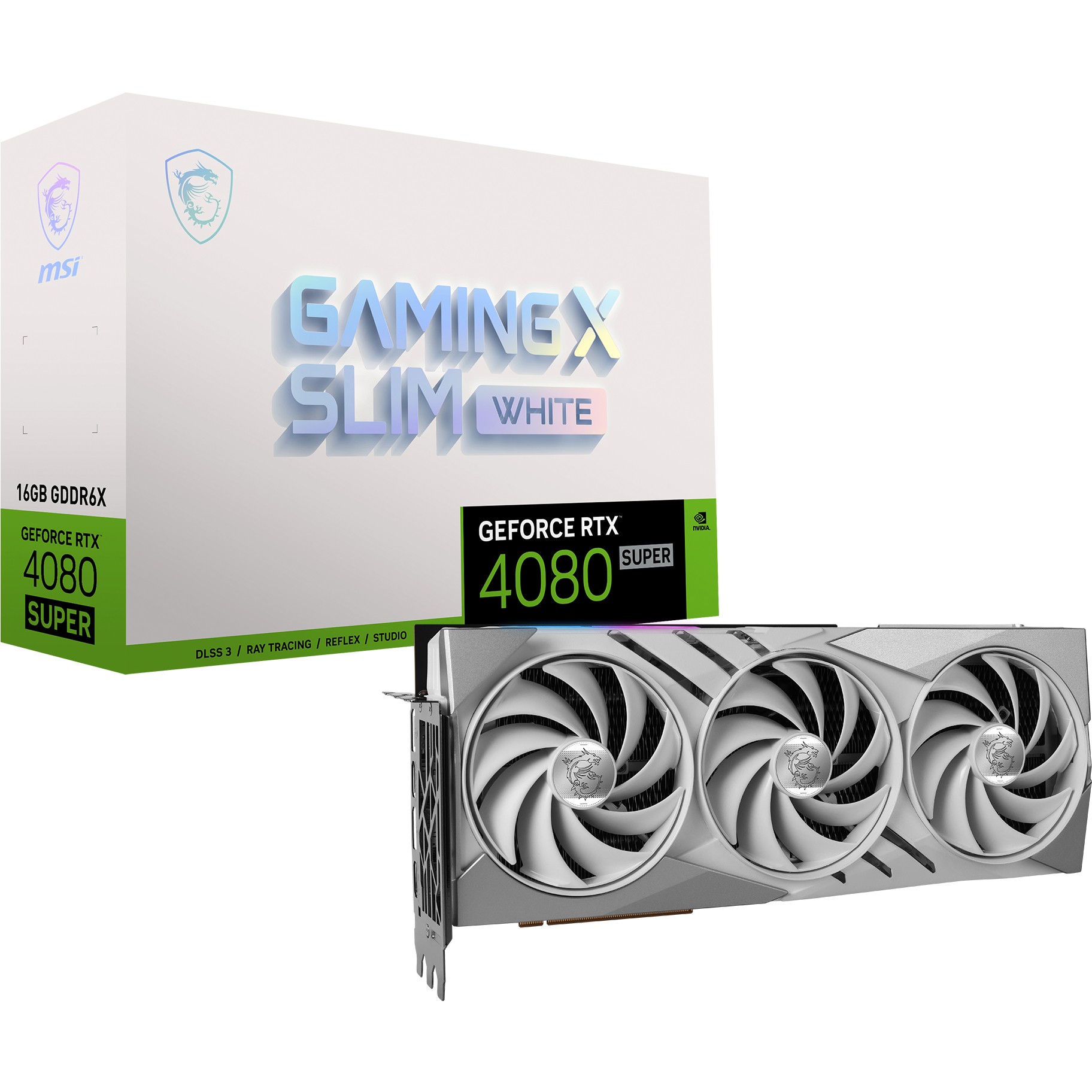 MSI GeForce RTX 4080 SUPER 16G GAMING X SLIM WHITE - V511-220R