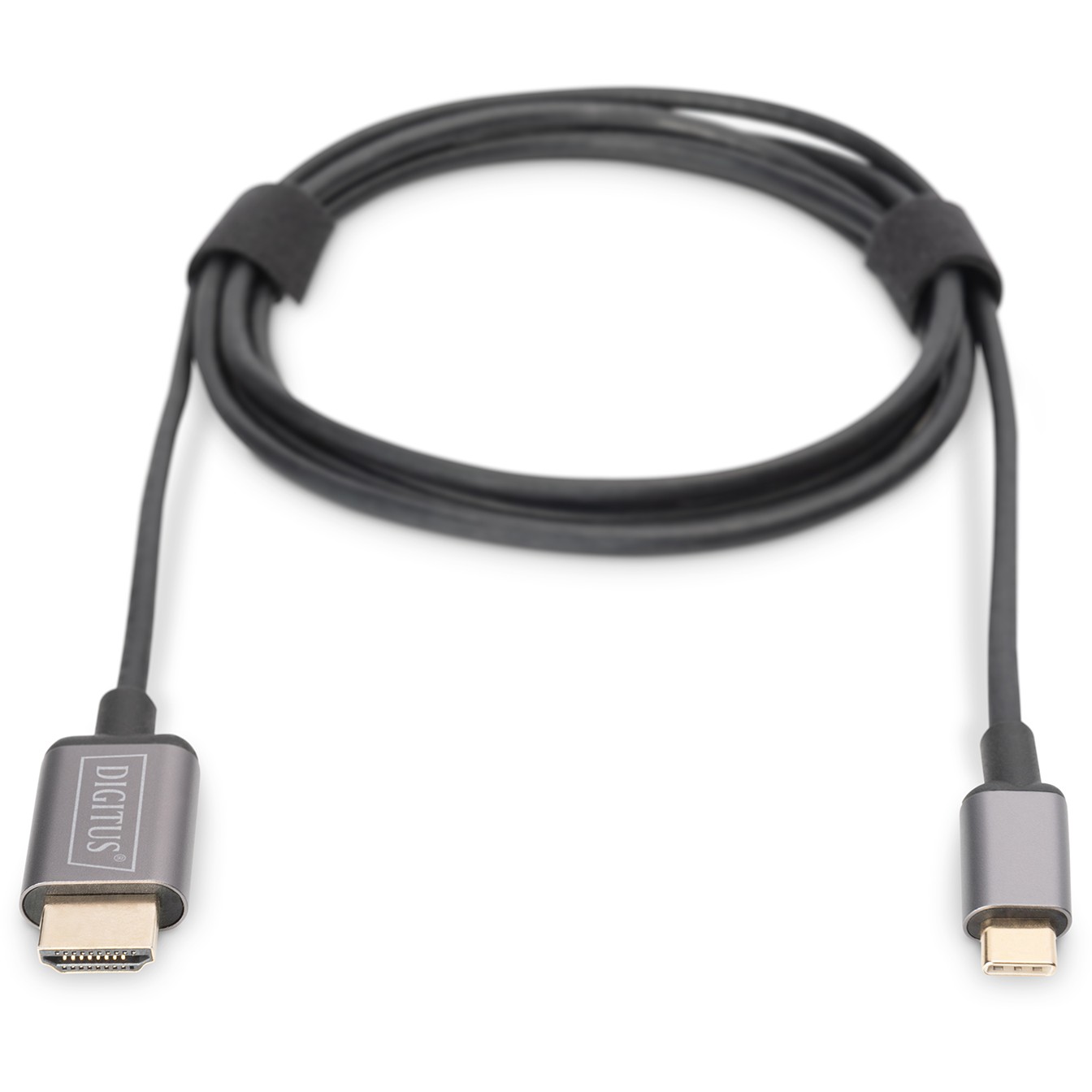 DIGITUS - Videoschnittstellen-Converter - HDMI / USB 3.1 - USB-C (M) bis HDMI (M) - 1.8 m - Schwarz