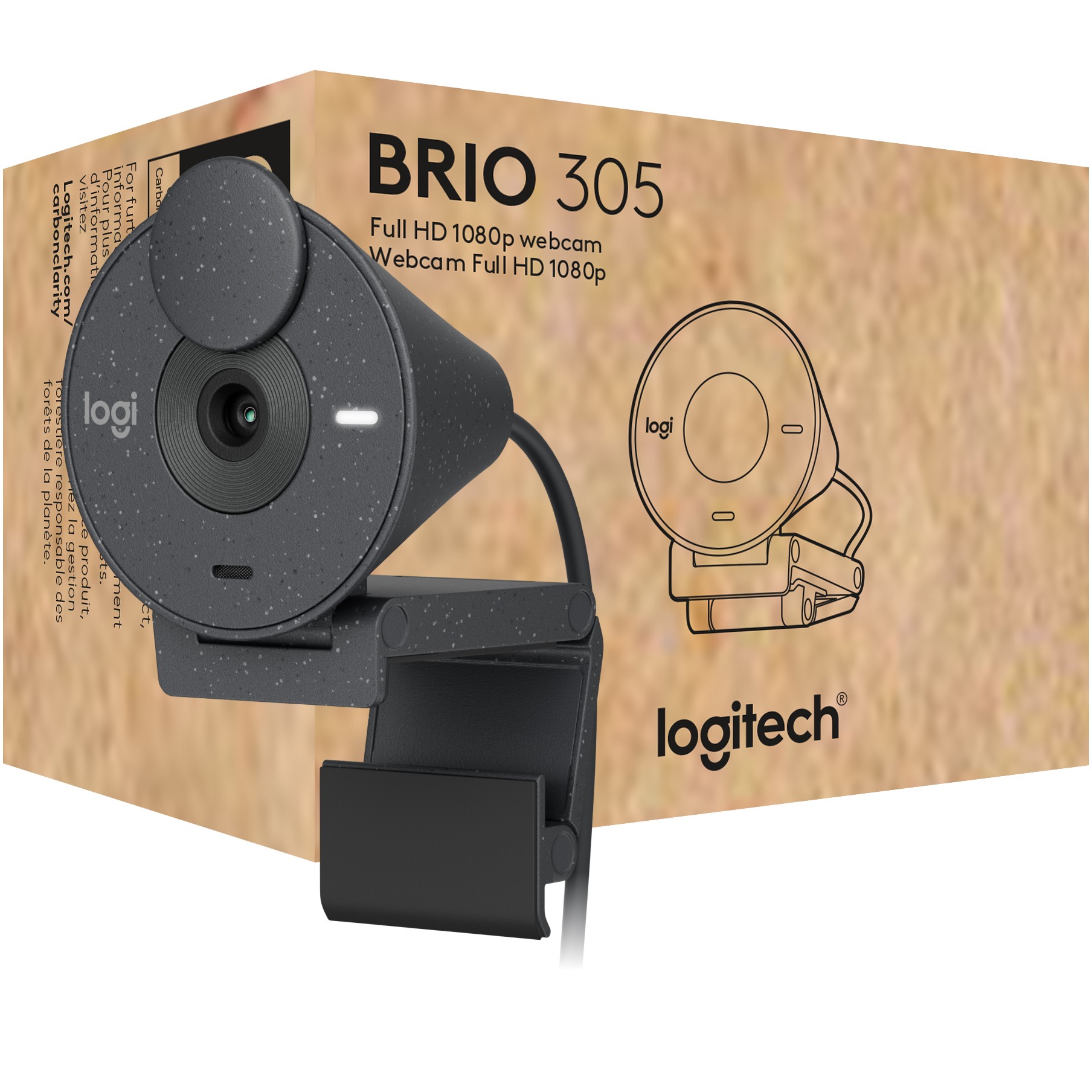 Logitech 960-001469, WebCams, Logitech Brio 305 webcam  (BILD1)