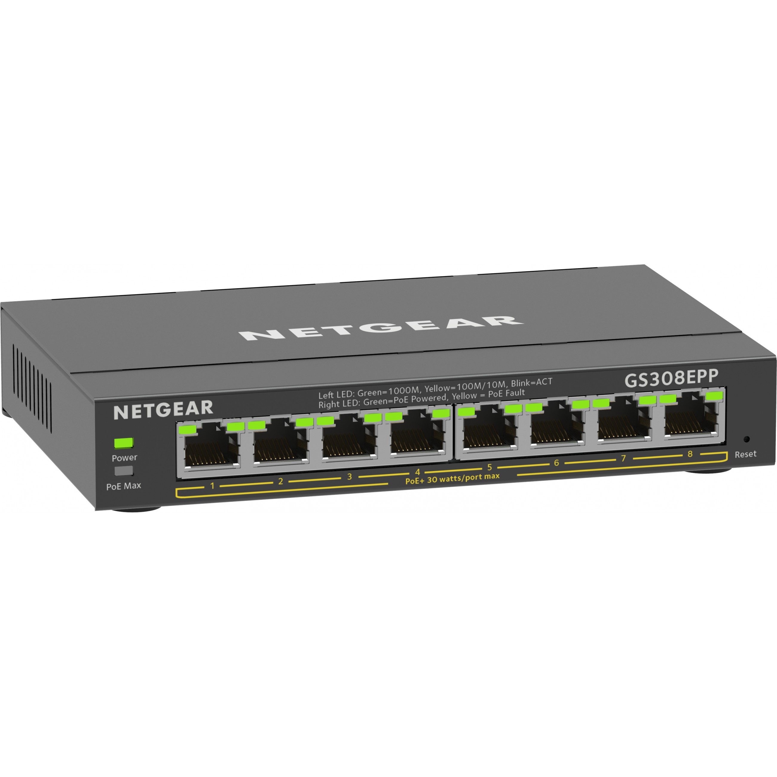 NETGEAR GS308EPP-100PES, Switching Hubs, NETGEAR 8-Port  (BILD5)