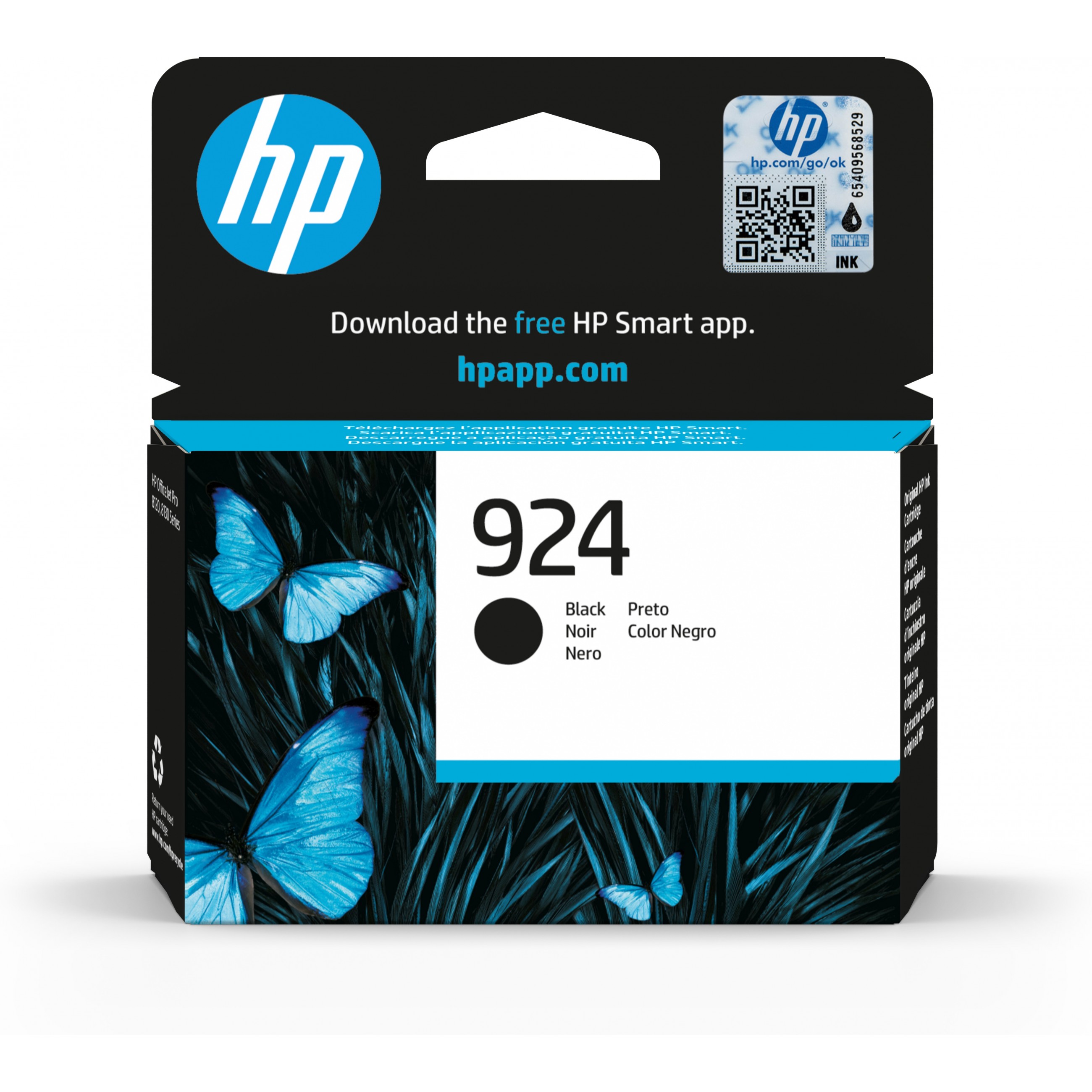 HP 4K0U6NE#CE1, Tinte, HP 924 Black Original ink  (BILD1)