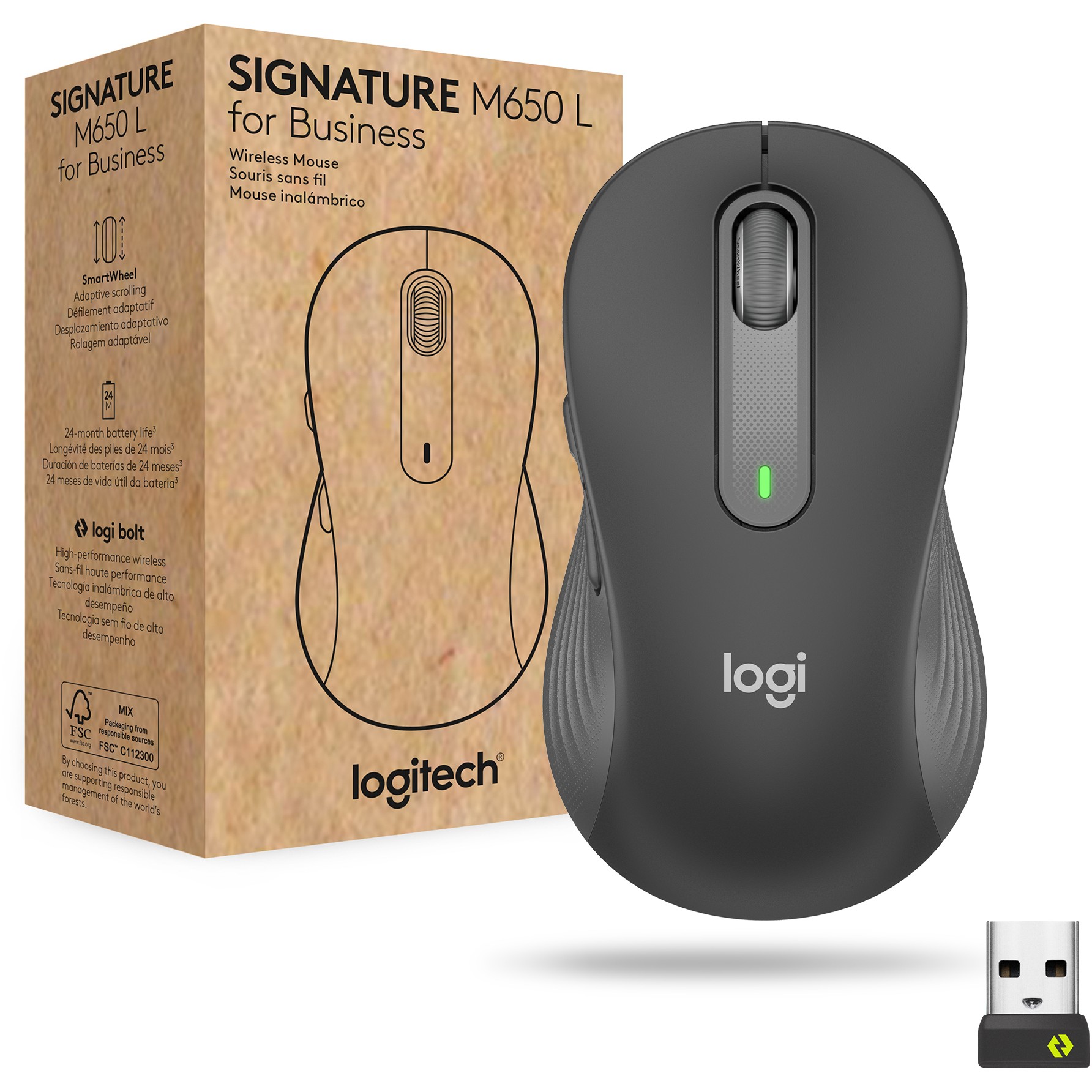 Logitech Signature M650 for Business mouse - 910-006348