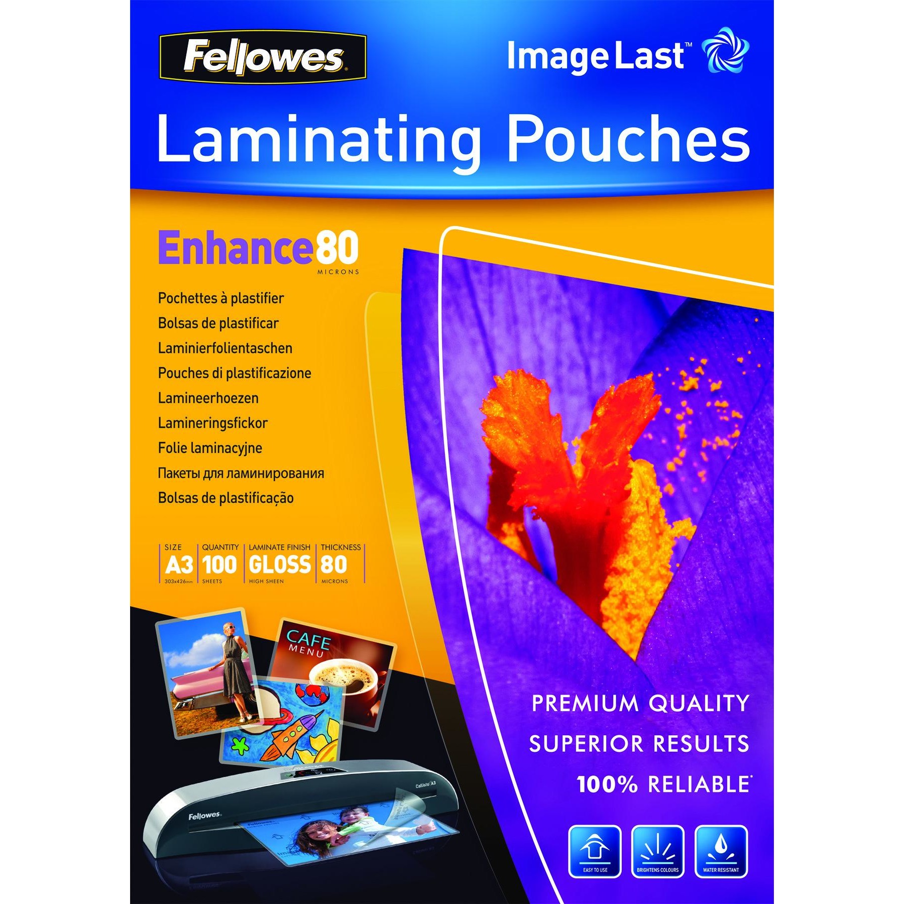 Fellowes 5306207 laminator pouch