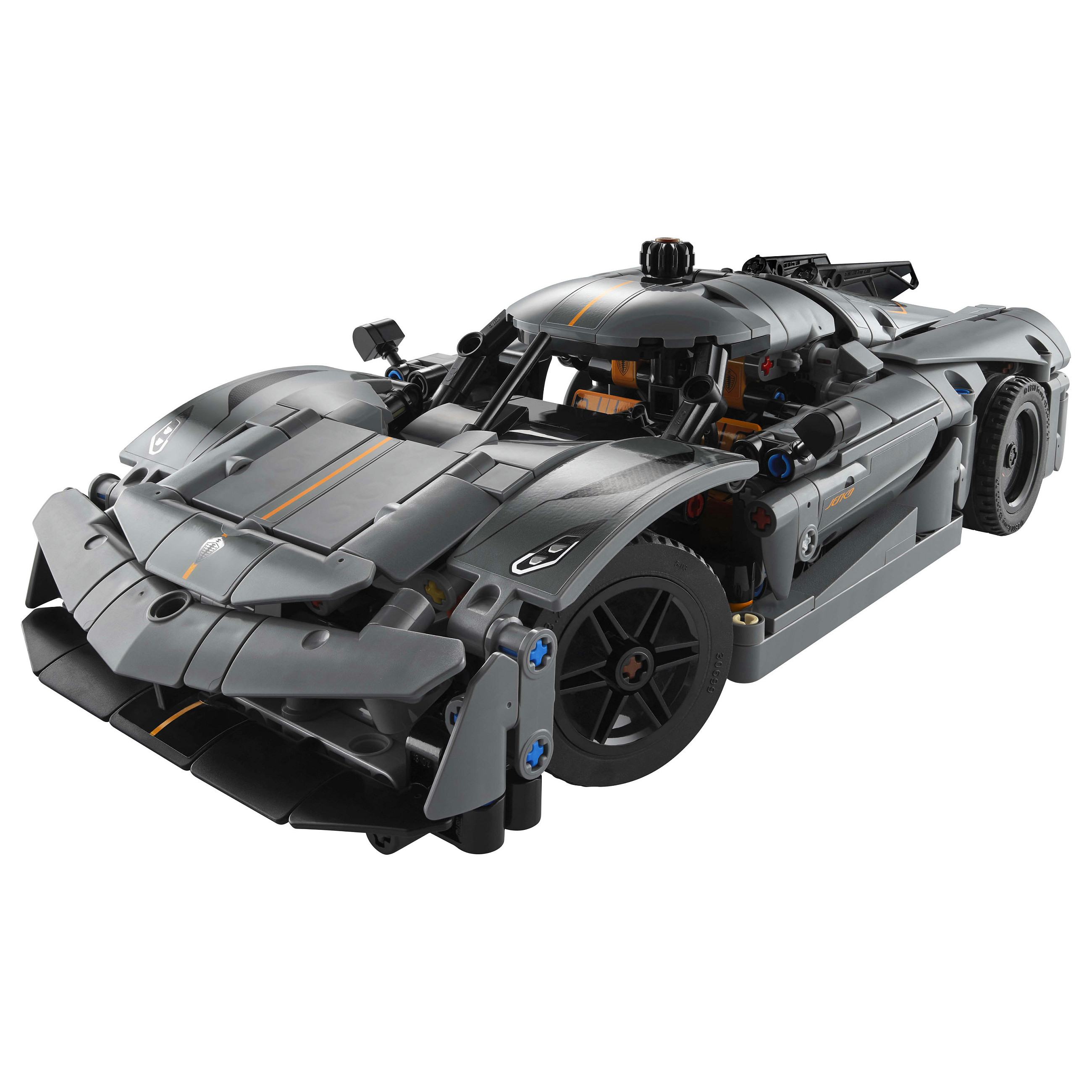 LEGO Technic Koenigsegg Jesko Absolut Supersportwagen in Grau 42173