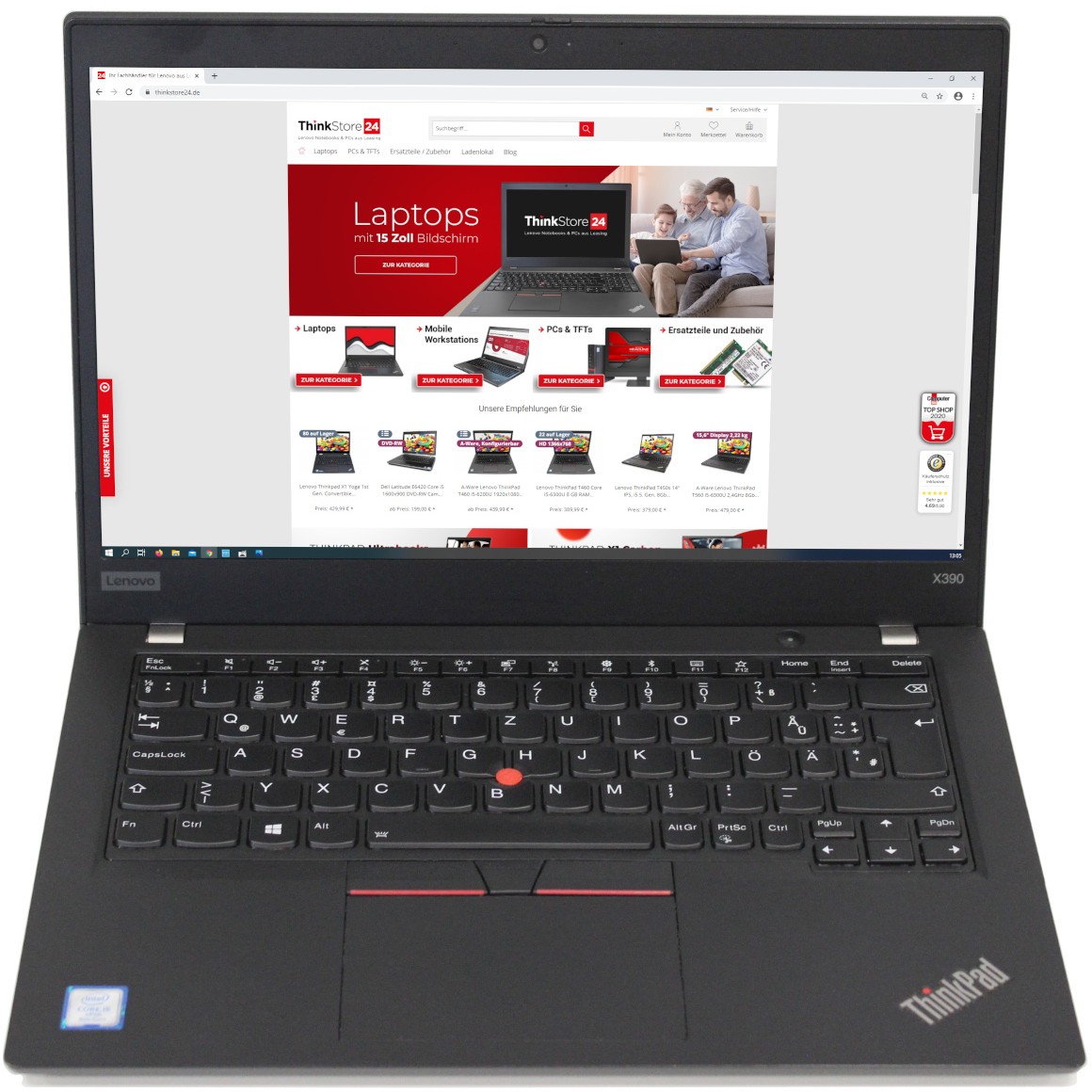 N13 Lenovo ThinkPad X390 i5-8365U / 8GB DDR / 256GB SSD M.2/ Win 10 / - USED-Kosatec-136774