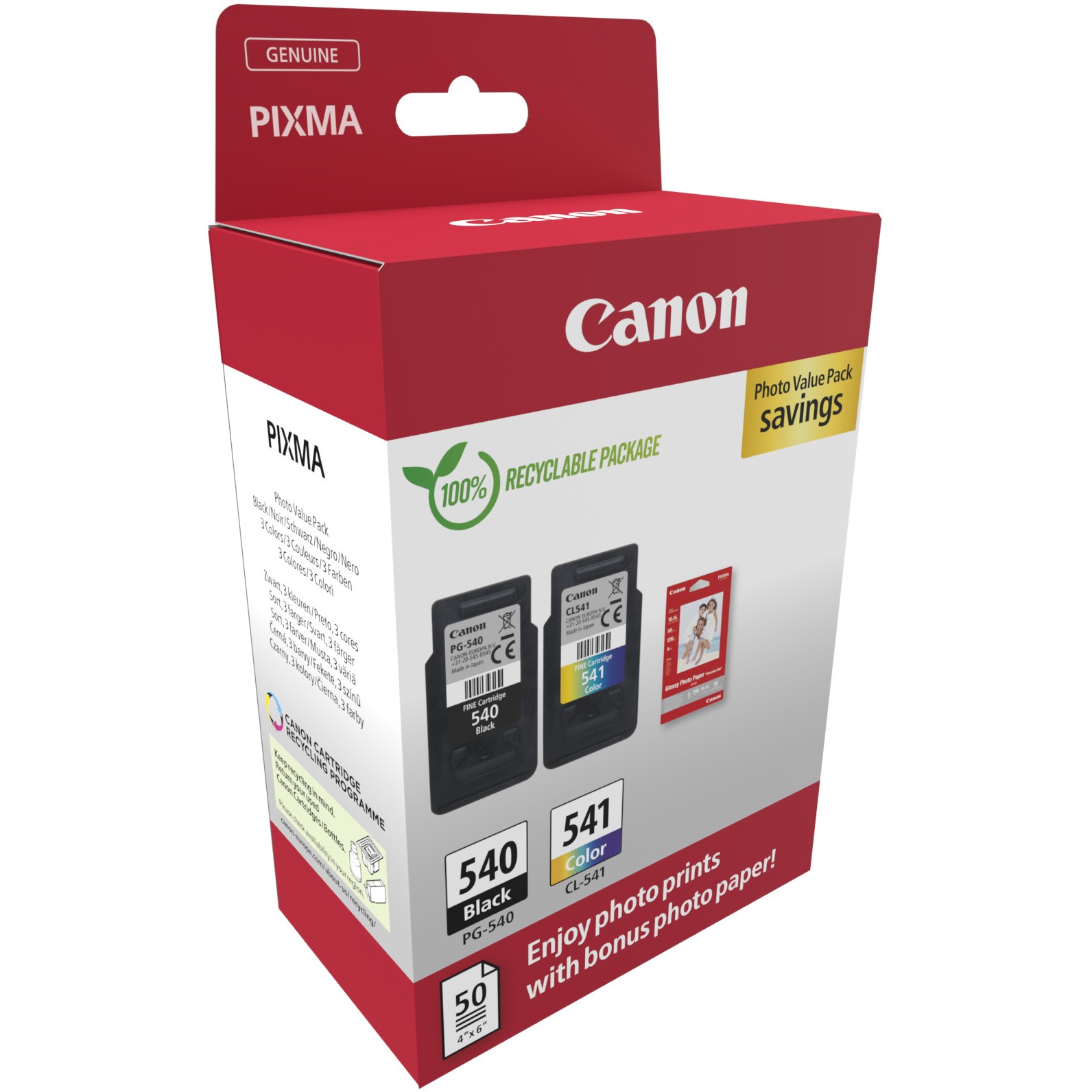 CANON PG-540 / CL-541 Photo Value Pack