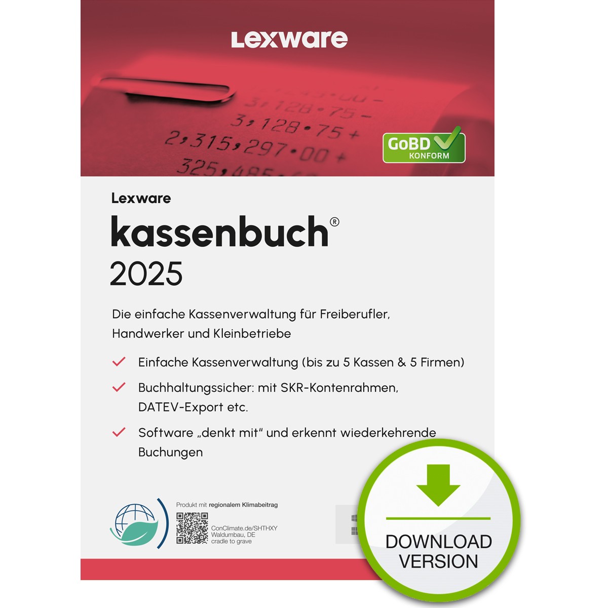 Lexware Kassenbuch Version 24.00 - 2025 - unbegrenzte Laufzeit - - 08849-2037