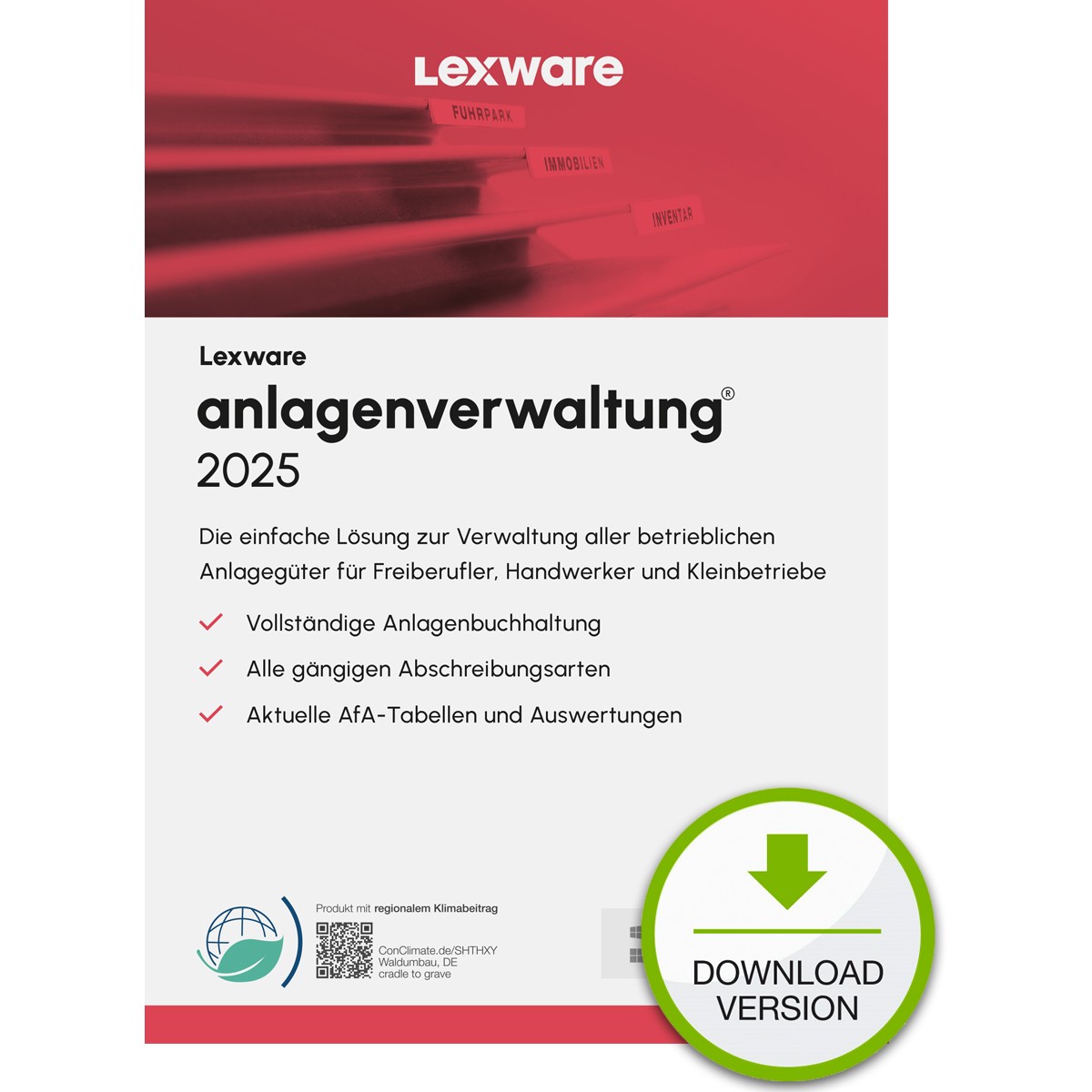 Lexware Anlagenverwaltung 2024 - 1 Devise. ABO - ESD-DownloadESD - 09093-2036