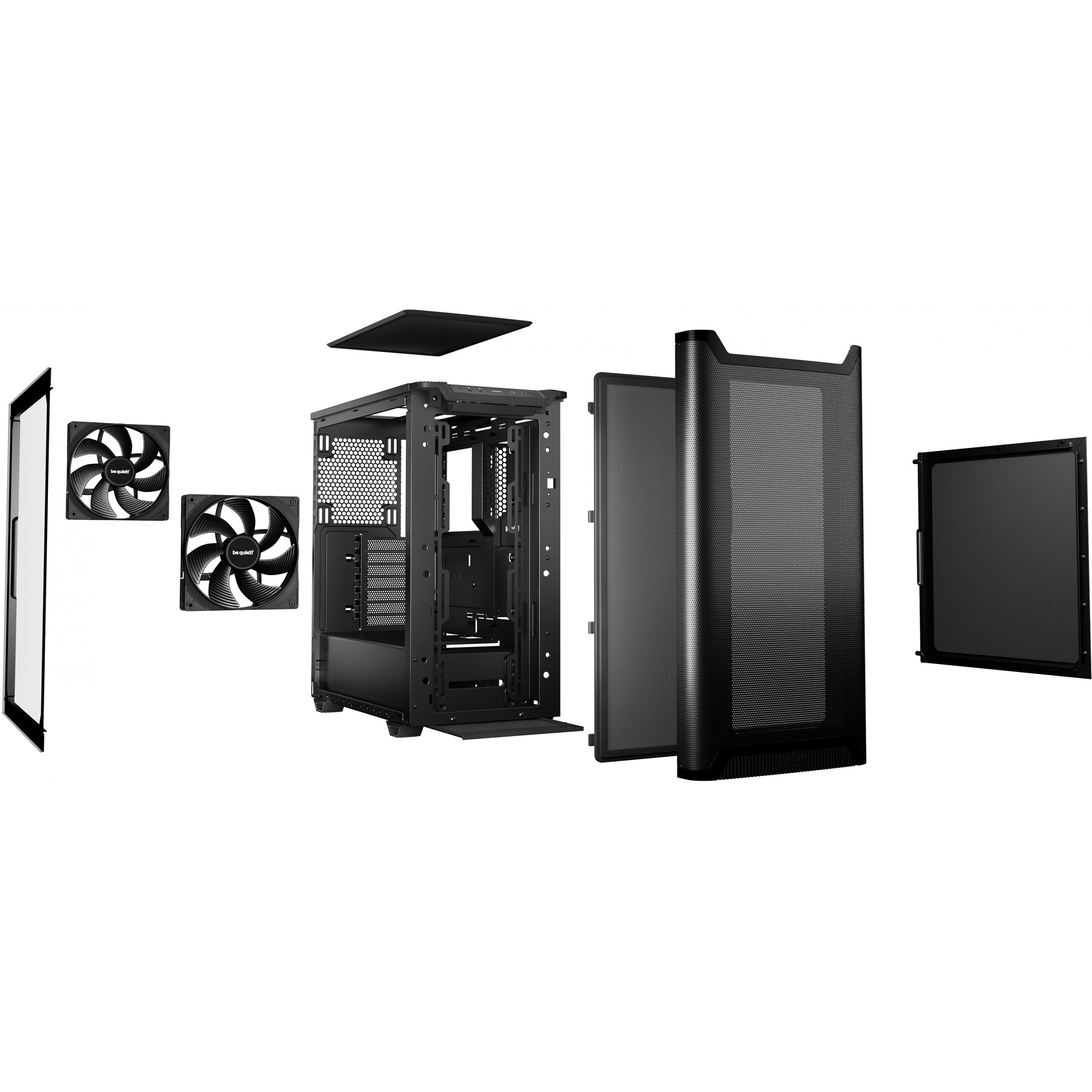 be quiet! PURE BASE 501 Airflow Window Black, Be Quiet! BGW74 (BILD5)
