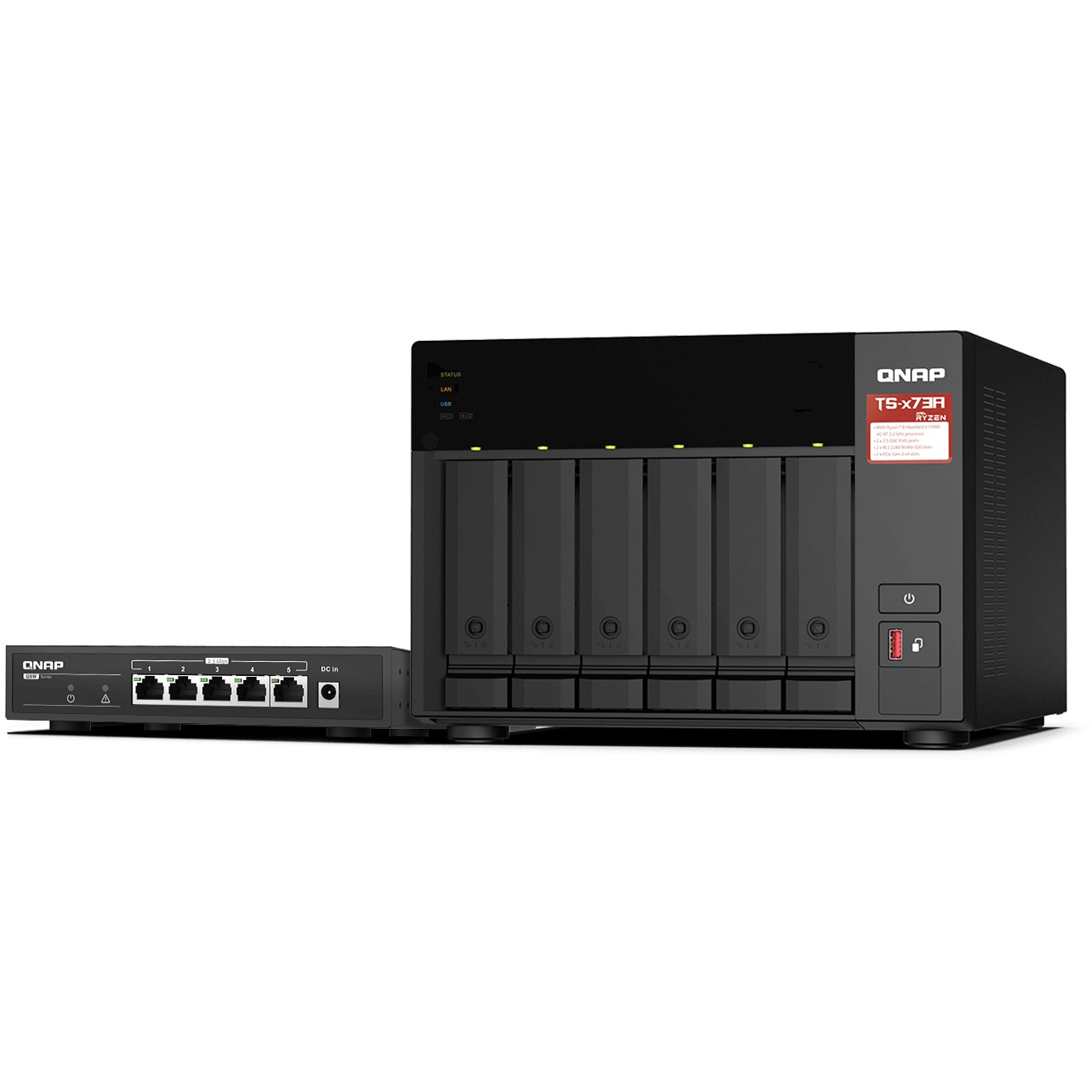 QNAP TS-673A-SW5T NAS-Server - TS-673A-SW5T