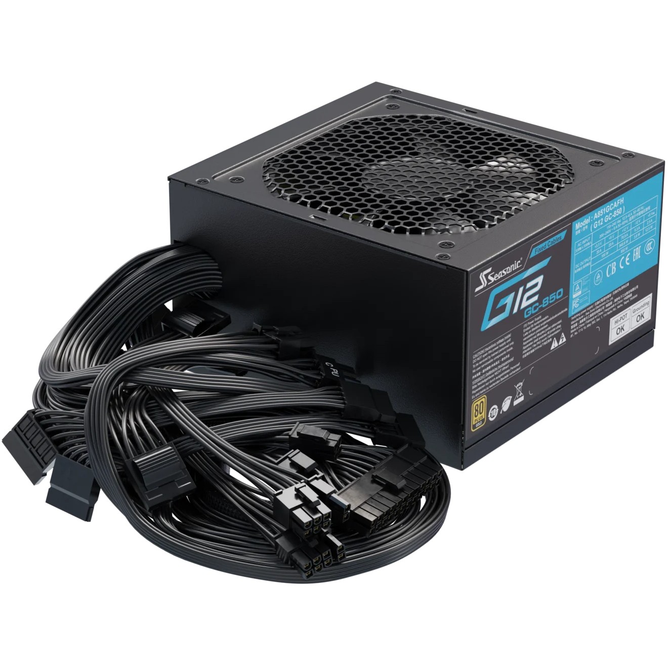 Seasonic Netzteil 850W G12 GC-850 80+Gold power supply  (BILD5)