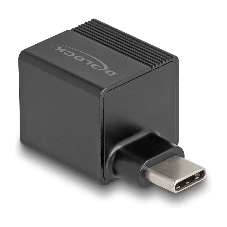DeLock USB-C > Gigabit LAN RJ45 (ST-BU) Adapter Schwarz