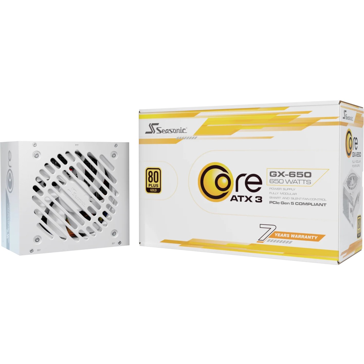 4711173878704 - 650W Seasonic Core GX-650-V2-WHITE Kabelmanagement
