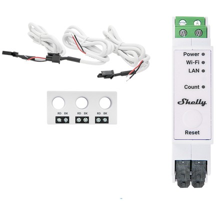 3800235268193 - Relais Pro 3EM-3CT63 WLAN LAN Stromzähler Inkl CT Messfunktion BT DIN-Rail