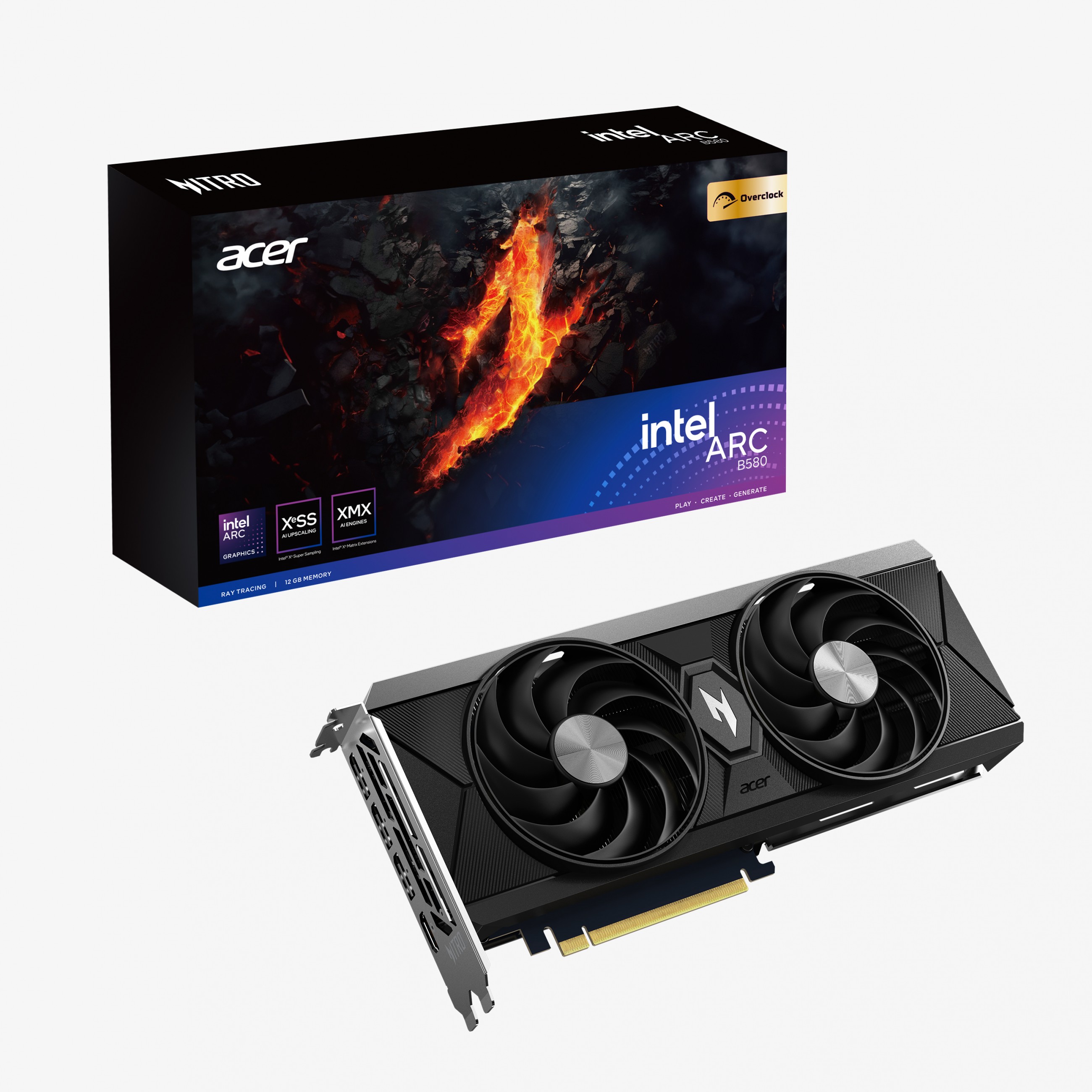 4711474221148 - Arc B580 NITRO - 12GB GDDR6 RAM - Grafikkarte