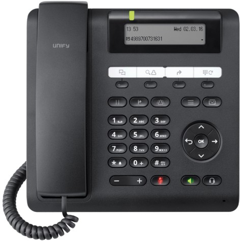 4050026031362 - OpenScape Desk Phone CP205 - IP-Telefon - Schwarz - Kabelgebundenes Mobilteil - Tisch Wand - 100 Eintragungen - 192 x 48 Pixel (L30250-F600-C432_HFA)