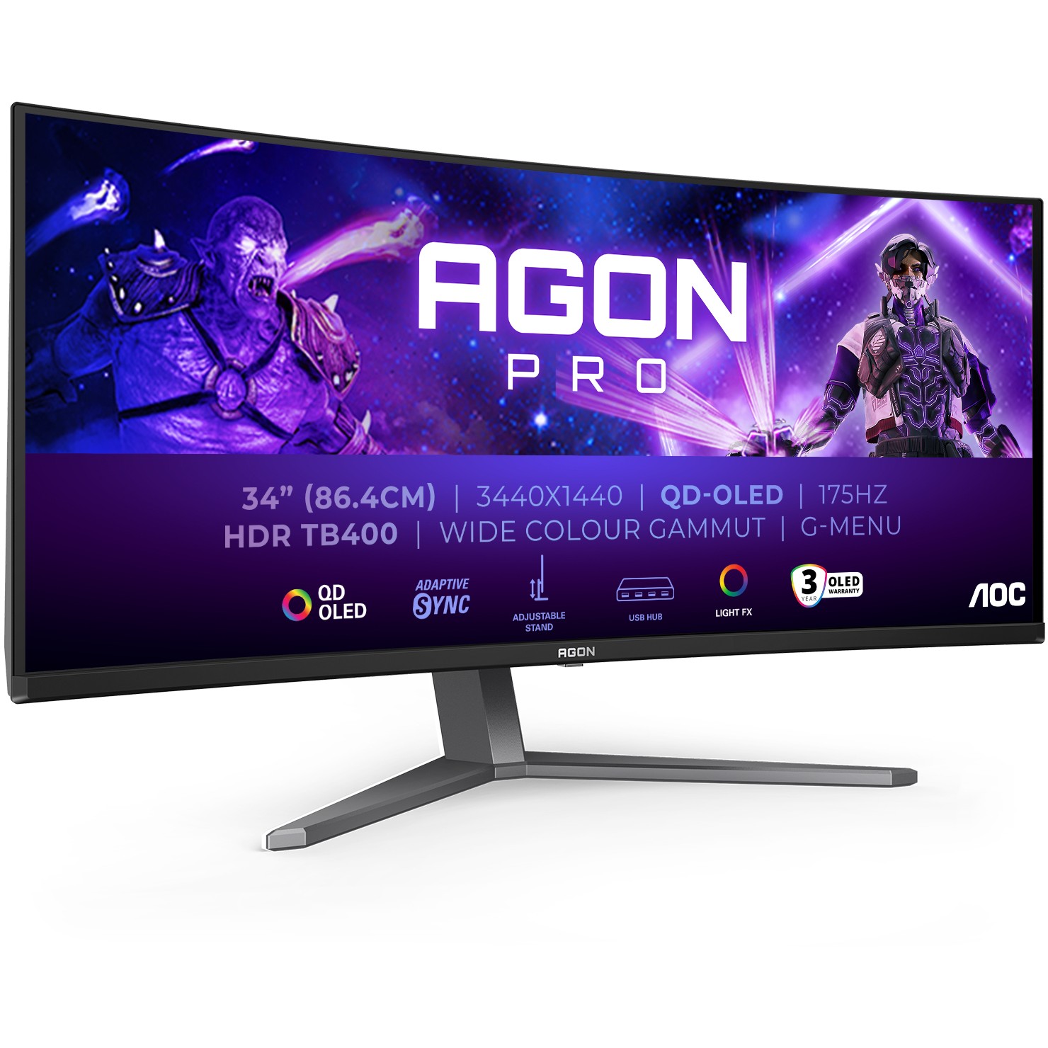 4038986112444 - 34 AGON Pro AG346UCD - 3440x1440 (UWQHD) - 175Hz - QD-OLED 4038986112444 - 34 AGON Pro AG346UCD - 3440x1440 (UWQHD) - 175Hz - QD-OLED