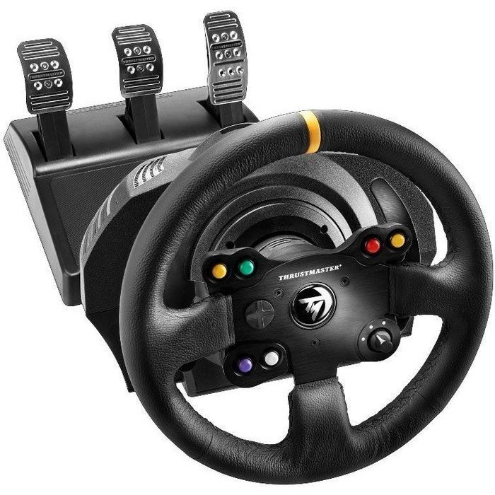 3362934402150 - ThrustMaster TX Racing - Leather Edition - Lenkrad- und Pedale-Set - kabelgebunden - fÃ¼r PC Microsoft Xbox One