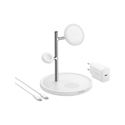 Anker MagGo Wireless Charging Station 3-in-1 faltbar white