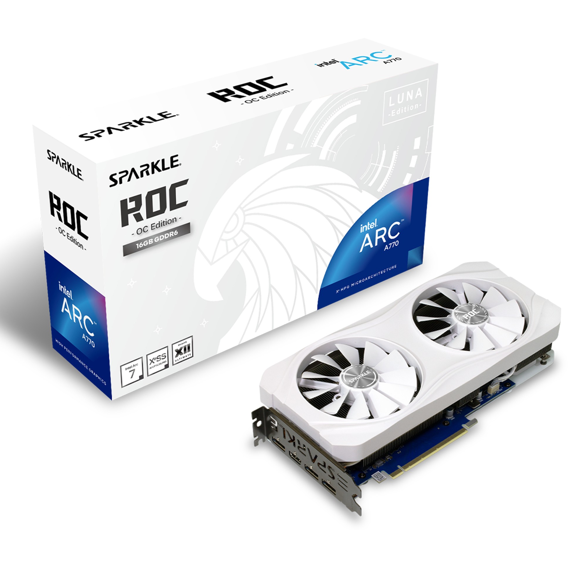 4711342290580 - Arc A770 ROC Luna OC - 16GB GDDR6 RAM - Grafikkarte