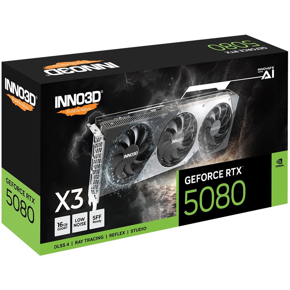 RTX 5080 16GB Inno3D X3 GDDR7 3Fan, Inno3D  (BILD2)